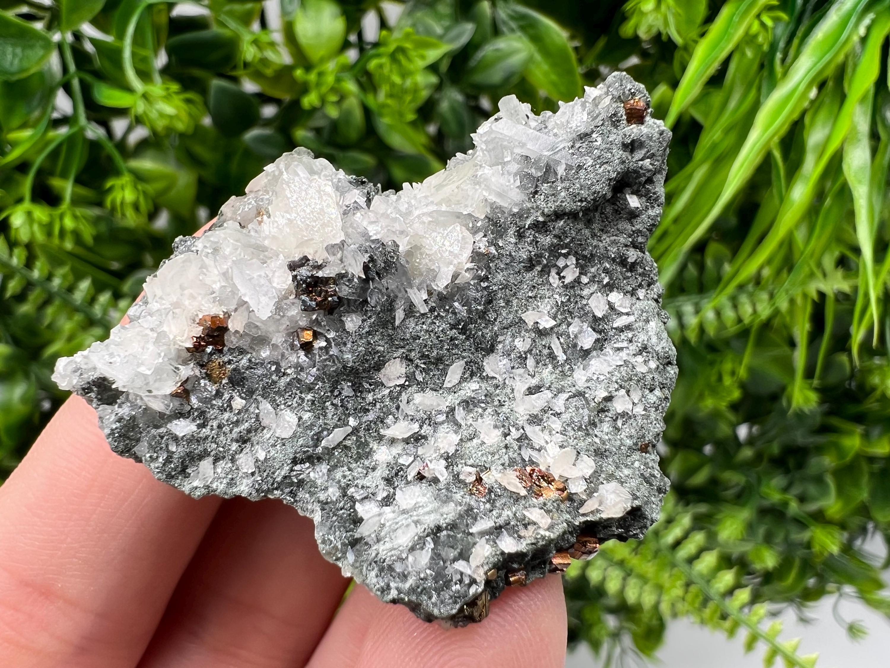 Calcite on Quartz Specimen, Borieva Mine, Madan Bulgaria