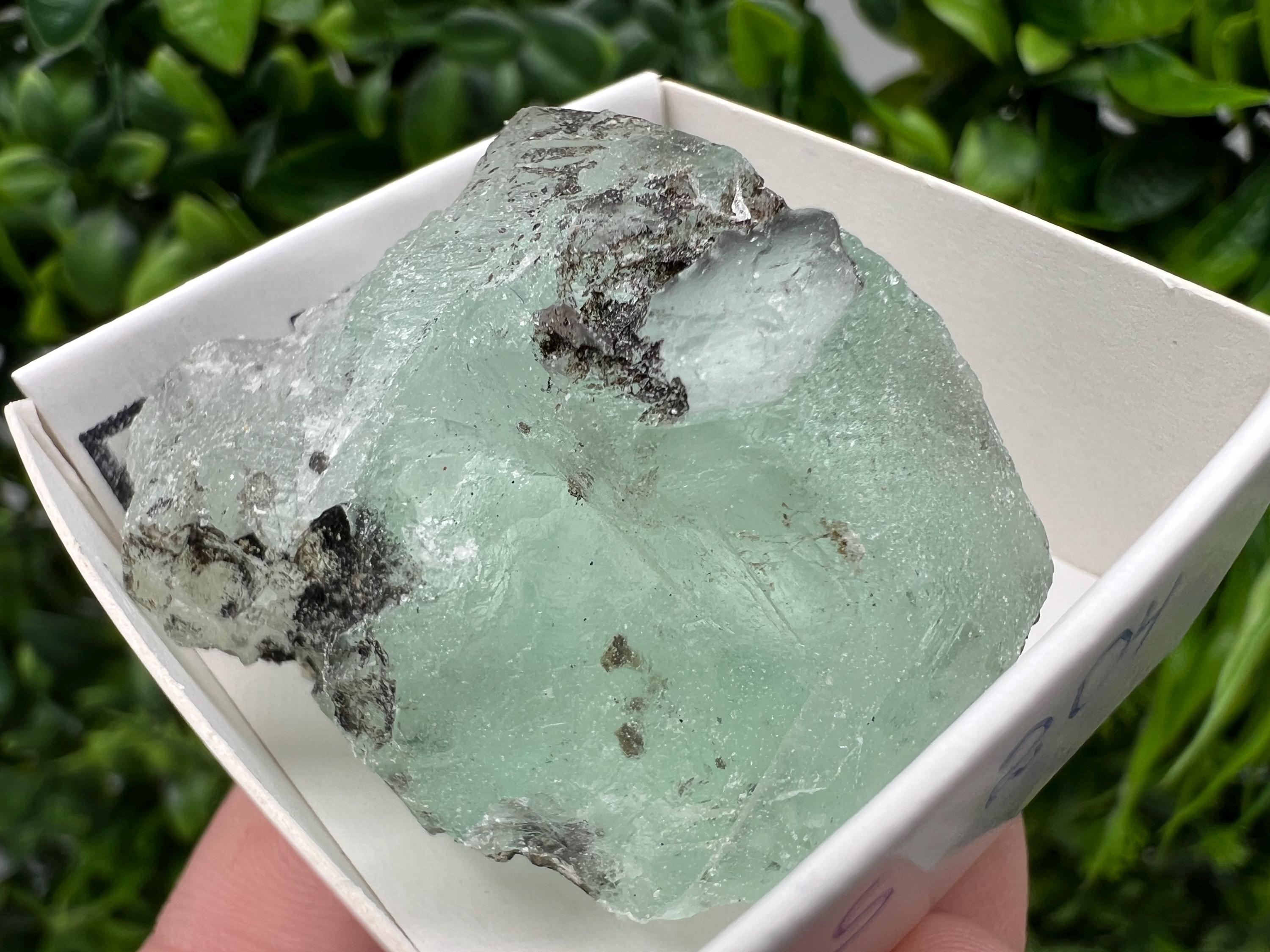 Rare Rainbow Fluorite from Mexico: Raw Crystal Cluster, Meditation Stone