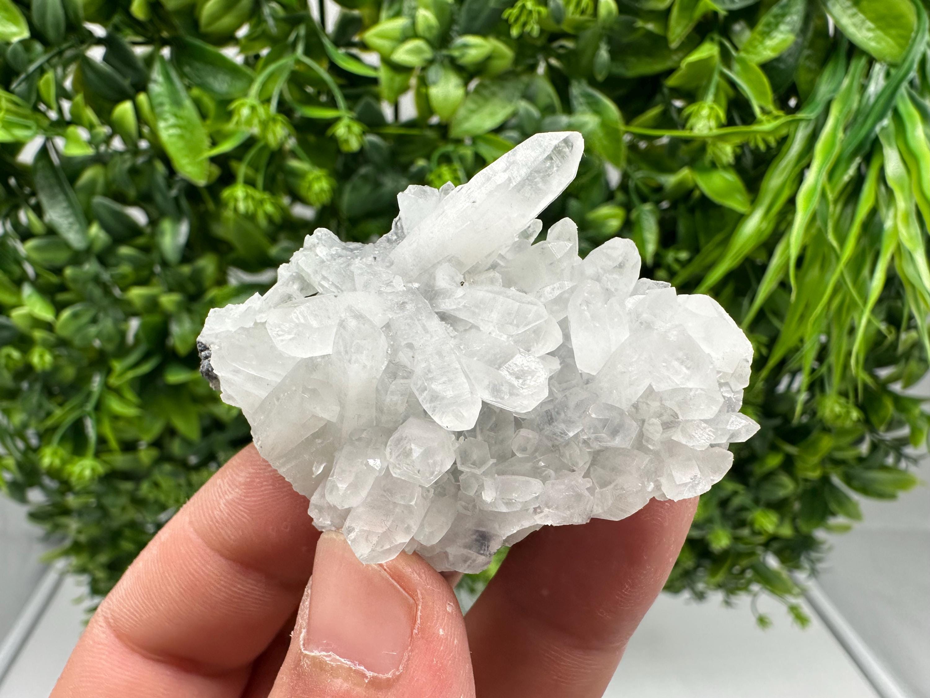 Wonderful Transparent Quartz on Chlorite Matrix,From Borieva mine,Madan,Bulgaria,Quartz,Quartz crystal,mineral specimen,collection quartz