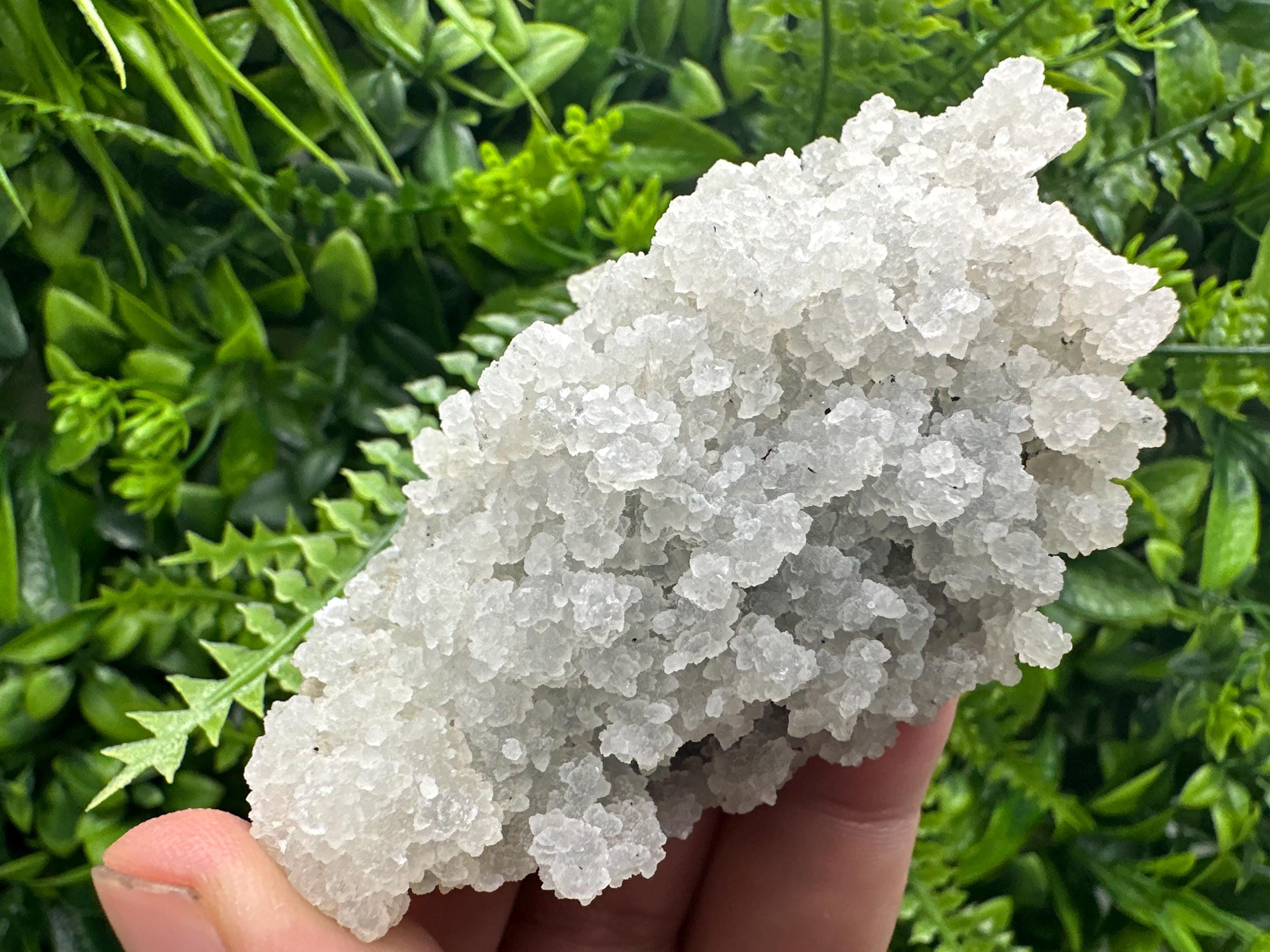 Natural Chalcedony Specimen: India Crystal Mineral, Home Decor