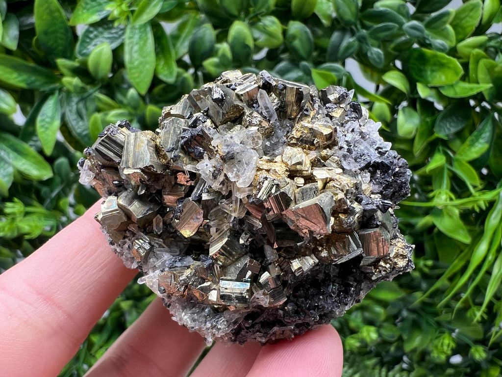 Stunning Pyrite on Quartz,Calcite from Borieva mine,Madan,Bulgaria,natural,collectible mineral specimen,home decor stone,collection crystal