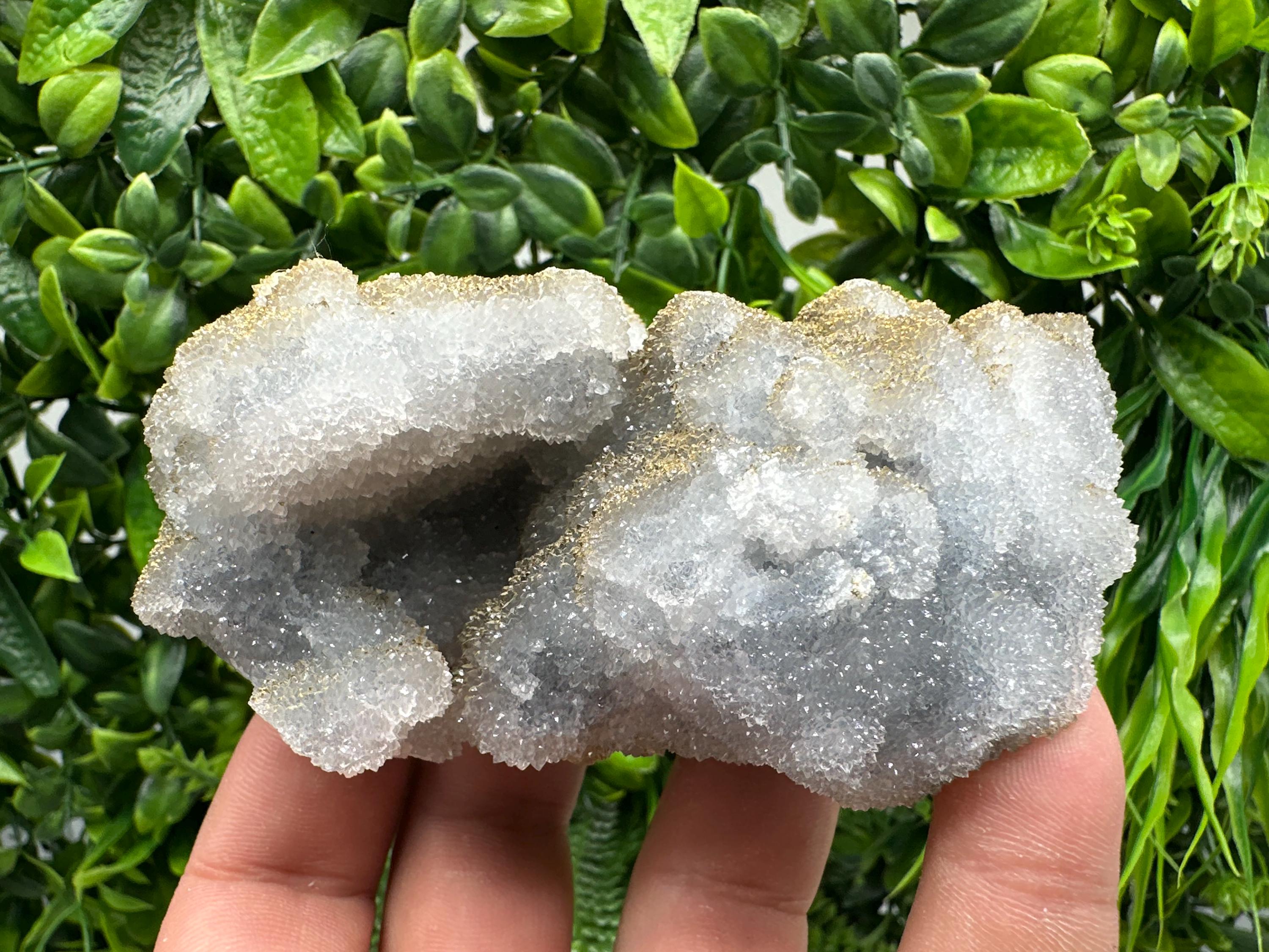 Blue Chalcedony Quartz with Chlorite Inclusions: Krushev Dol Mine Crystal
