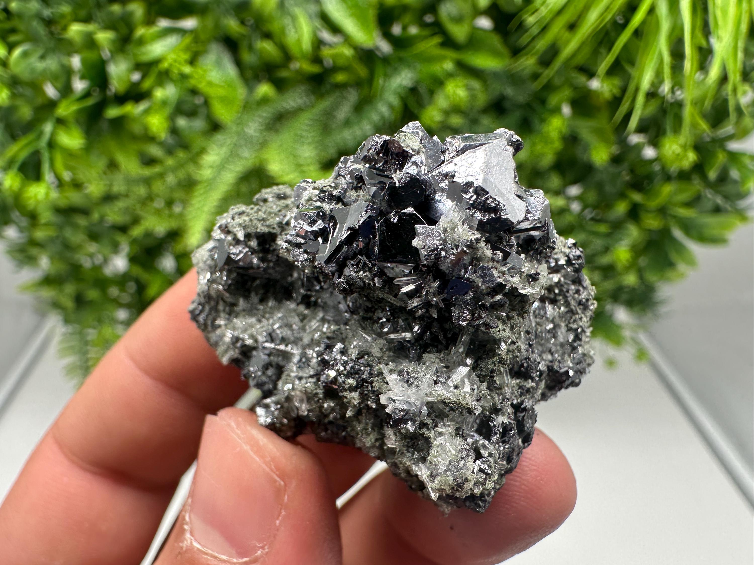 Collected Skeletal GALENA,Sphalerite,Quartz,Calcite from Krushev dol mine,Madan,Bulgaria,natural,collectible mineral specimen home decor