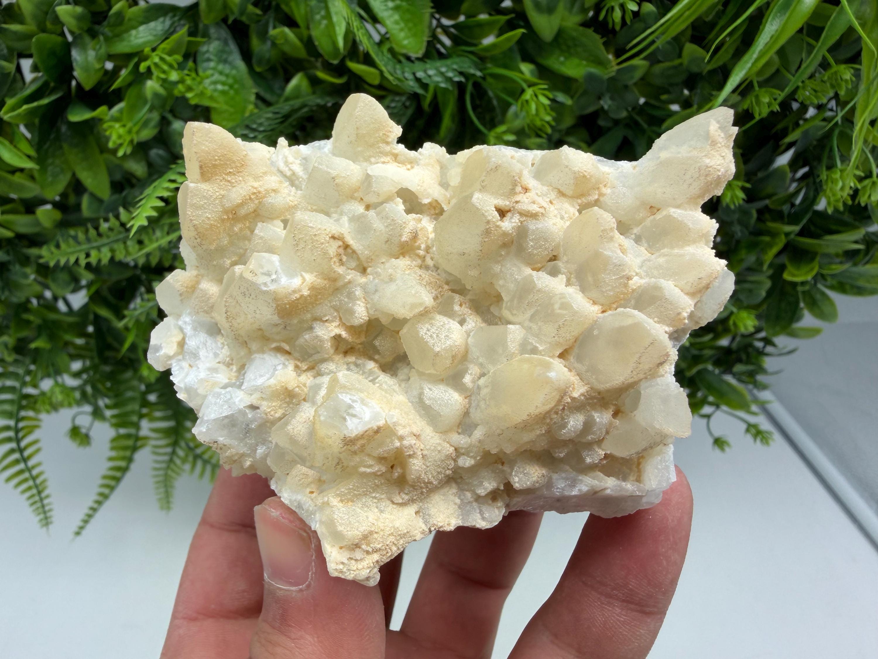 Milky Quartz Calcite Specimen, Borieva Mine Bulgaria, Home Decor Stone