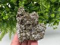 Pyrite on Quartz, Calcite Mineral Specimen, Borieva Mine, Bulgaria
