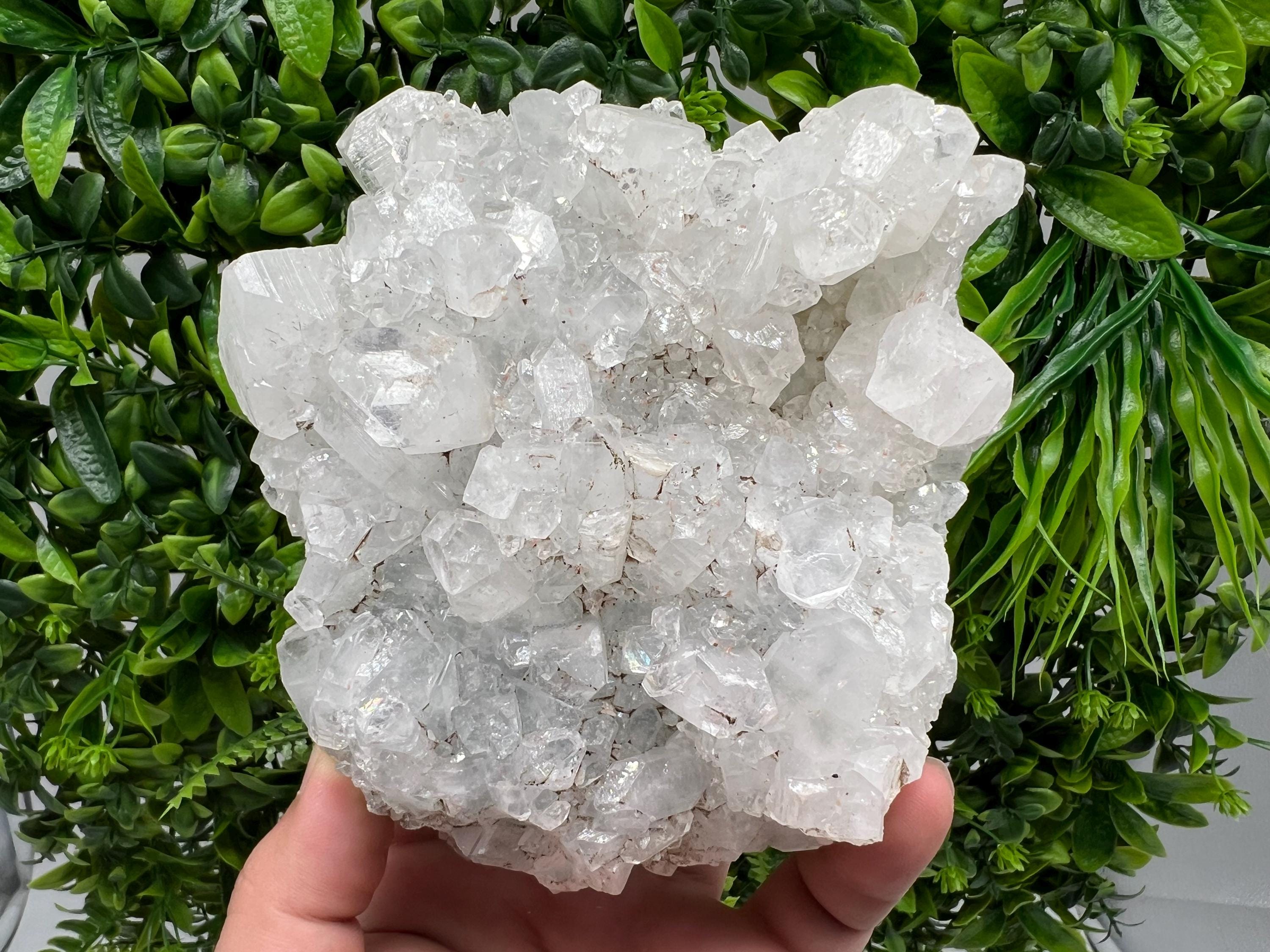 Natural Apophyllite Crystal Specimen, India Minerals, Rare Home Decor