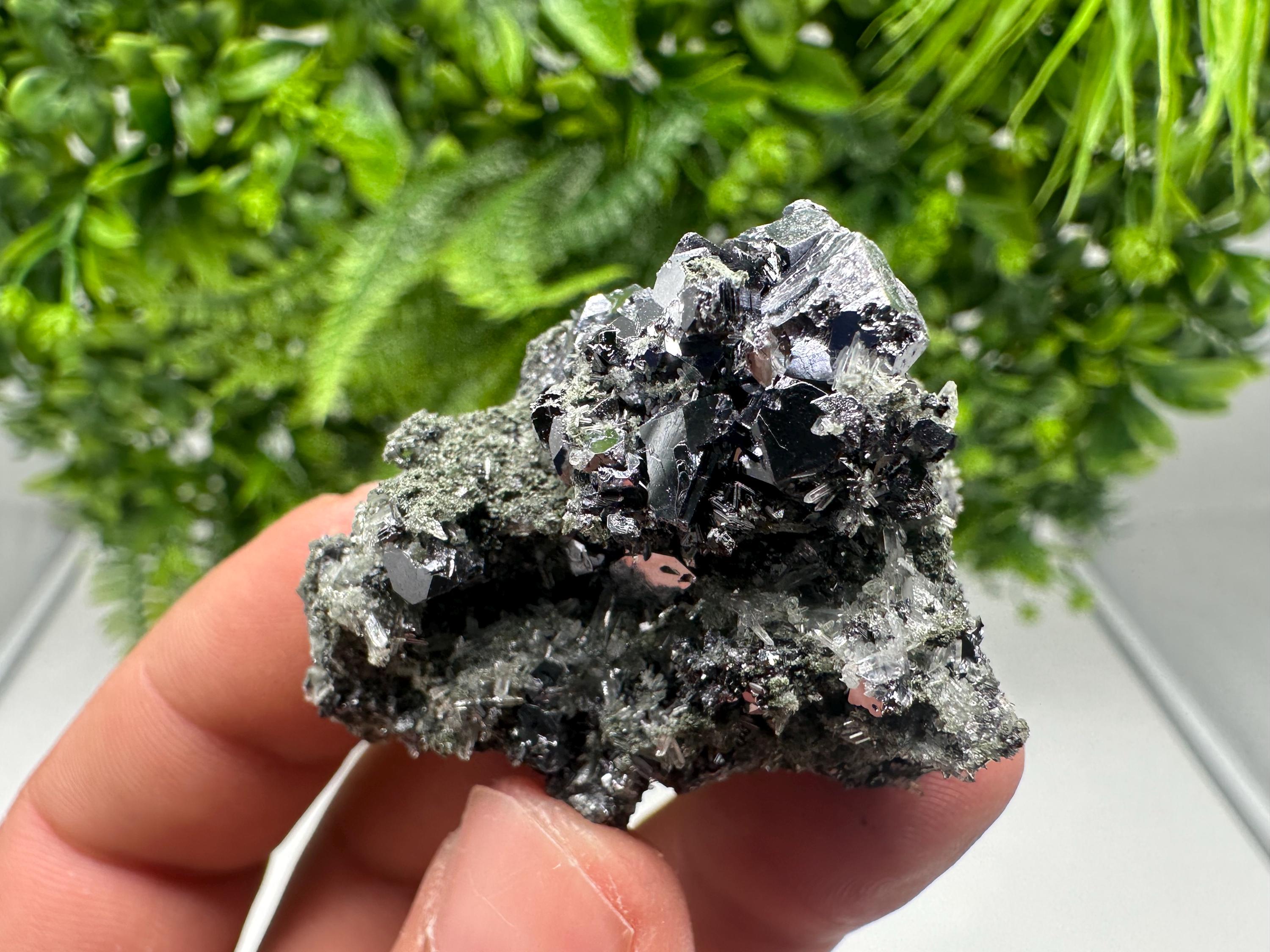 Collected Skeletal GALENA,Sphalerite,Quartz,Calcite from Krushev dol mine,Madan,Bulgaria,natural,collectible mineral specimen home decor