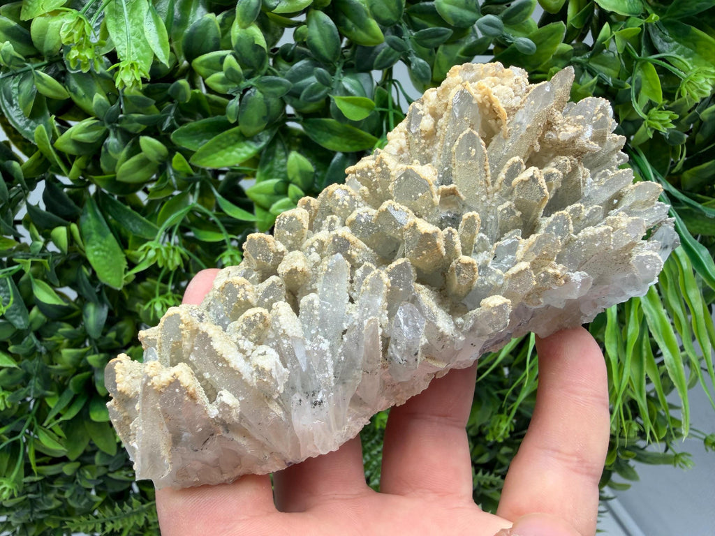 Stunning Transparent Quartz on Chlorite Matrix white Calcite from Borieva mine,Madan,Bulgaria,collection mineral specimen,home decor,gift