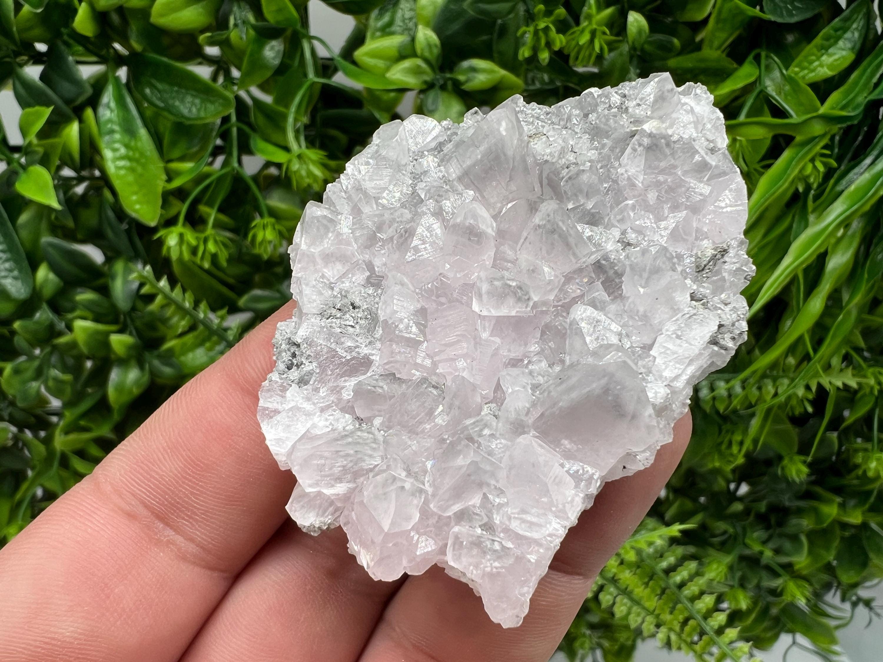 UV Reactive Mangano Calcite Crystal: Androvo Mine, Bulgaria