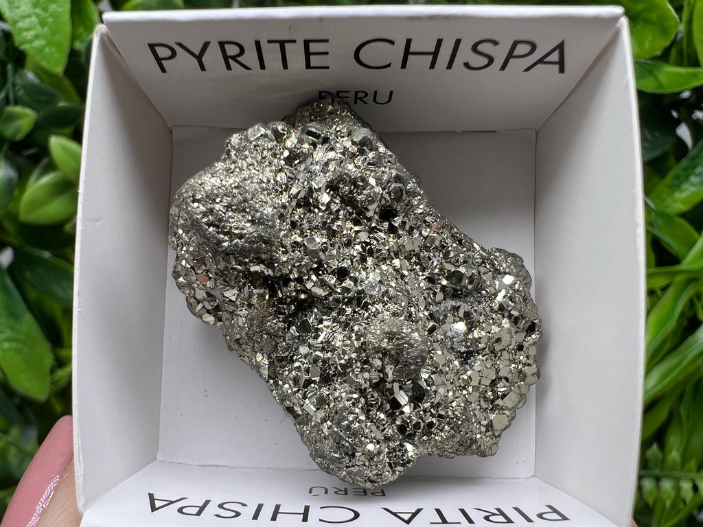 Peruvian Pyrite Cluster, Cube Mineral Specimen, Home Decor Stone