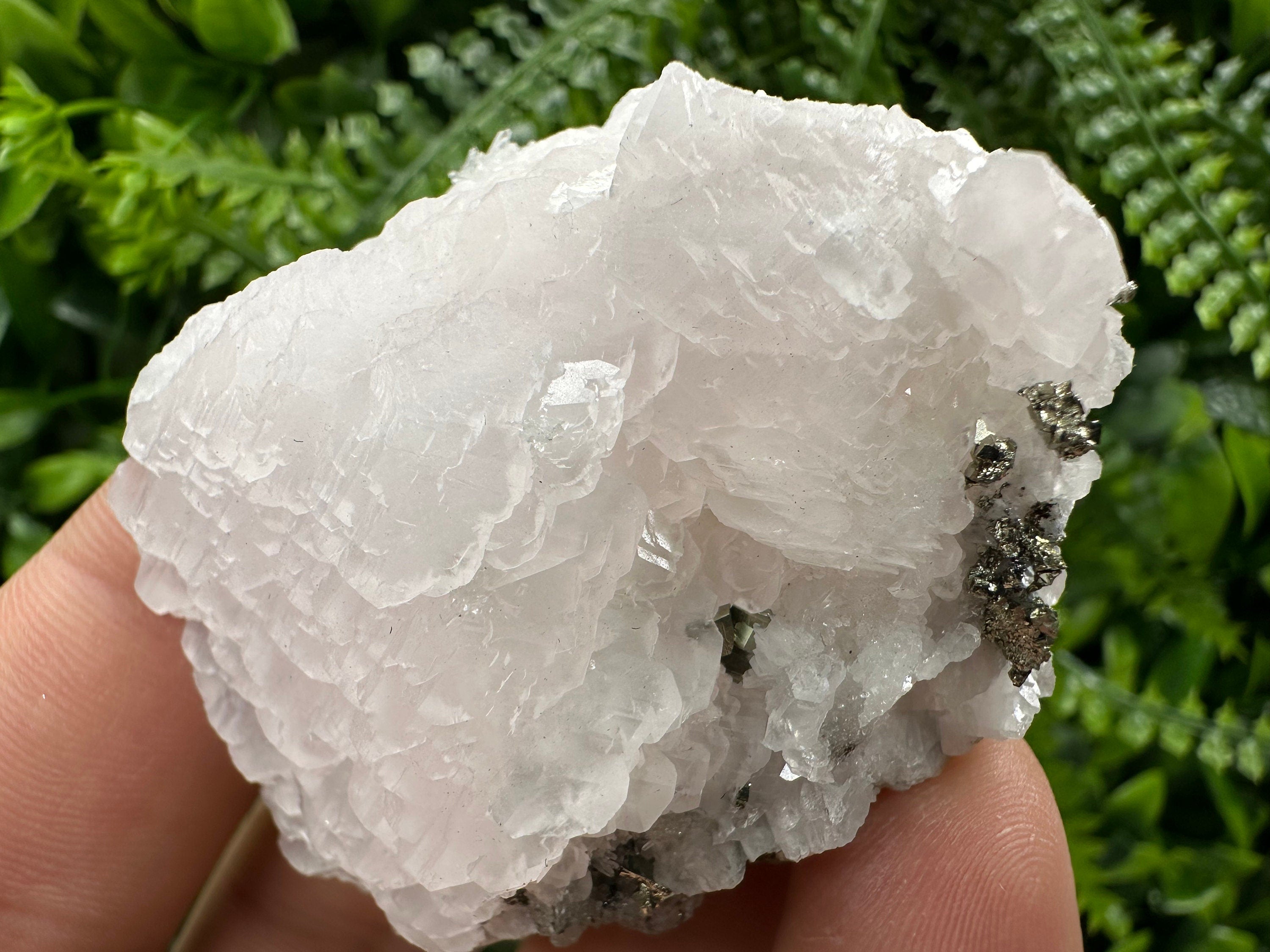 UV Fluorescent Calcite, Sphalerite, and Quartz Crystal - Bulgaria Mineral Specimen
