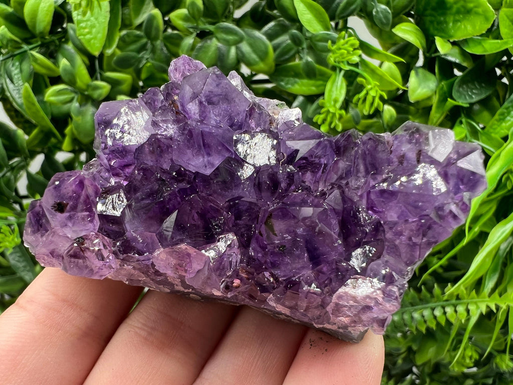 Uruguay Amethyst Cluster, Natural Purple Crystal, Home Decor