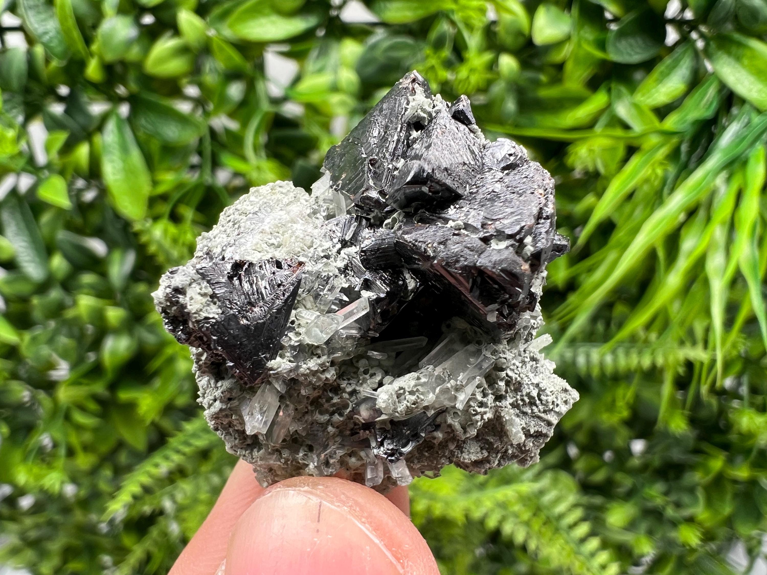 Aesthetic bigger Sphalerite whit Chlorite from Borieva mine Madan Bulgaria natural minerals souvenir crystal gift home decor stone rock