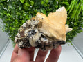 Stunning Pyrite on Quartz,Calcite from Borieva mine,Madan,Bulgaria,natural,collectible mineral specimen,home decor stone,collection crystal