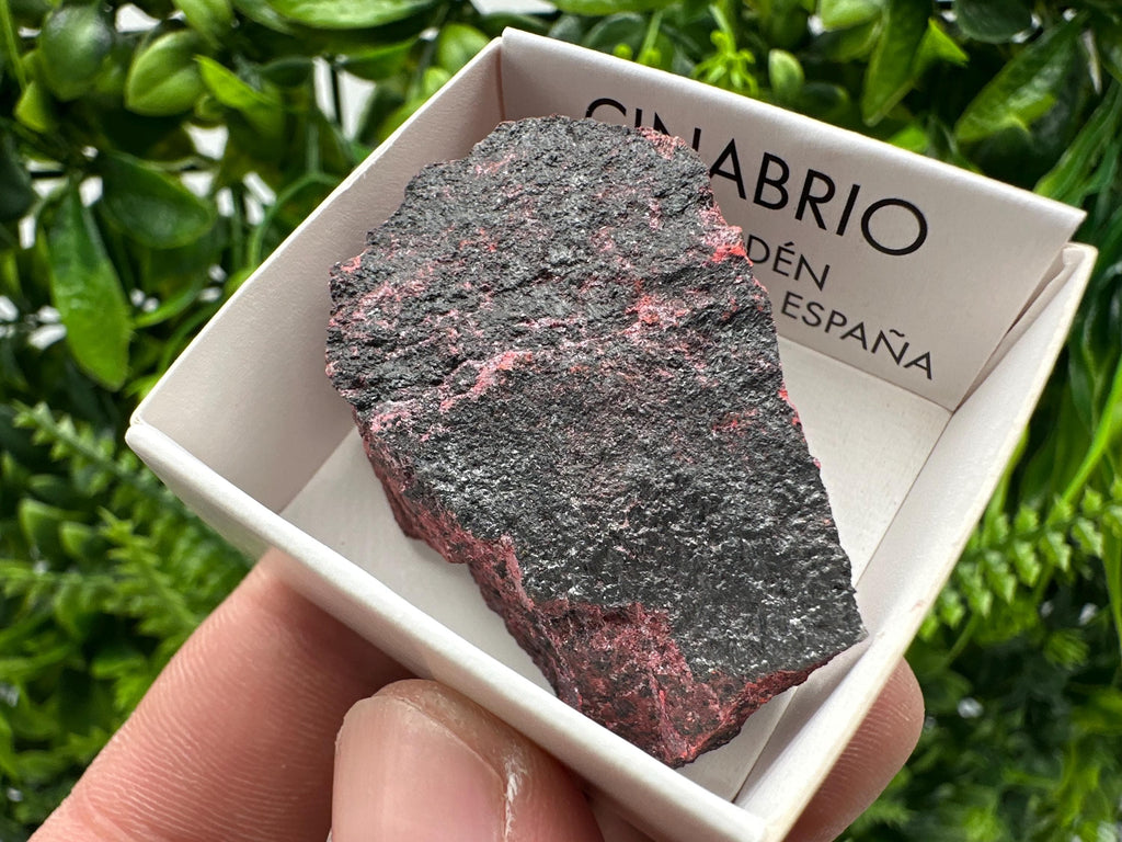 Red Cinnabar Crystal Specimen: Raw Mineral from Almaden, Spain