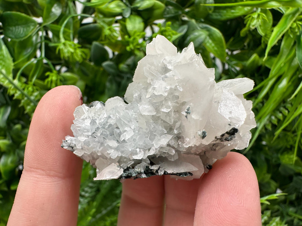 Quartz Calcite on Chlorite Matrix, Borieva Mine Mineral Specimen