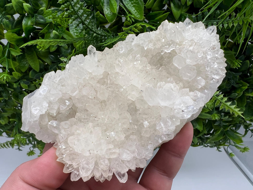 Limonite Quartz Cluster with Natural Mineral Inclusions, Bulgaria