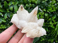 Calcite on Green Quartz: Laki Bulgaria Healing Crystal