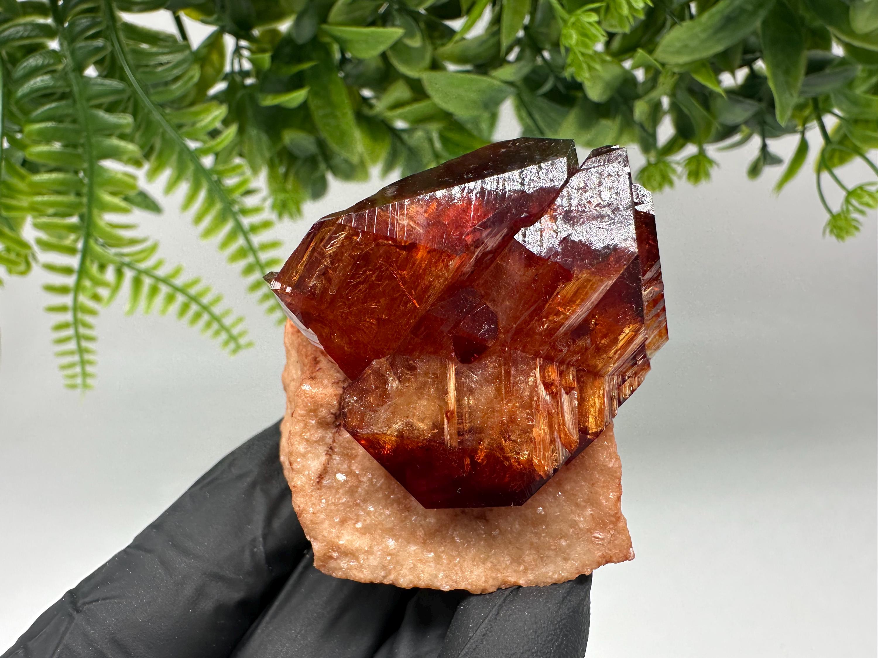 Orange-Brown Arcanite Mineral Specimen, Santa Ana Tin Mine