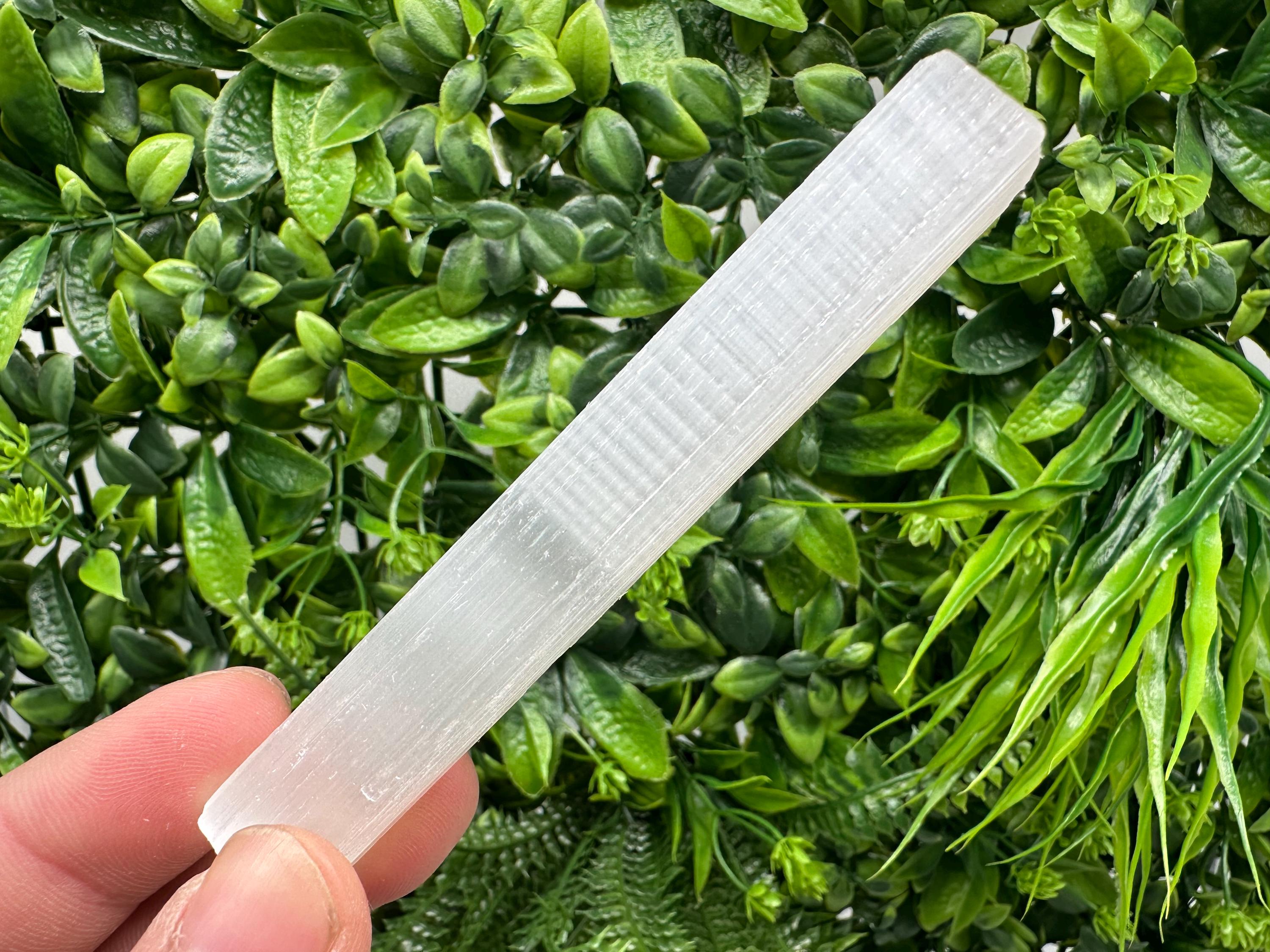 Raw Selenite Wand: Crystal Charging Stick, Healing Crystals