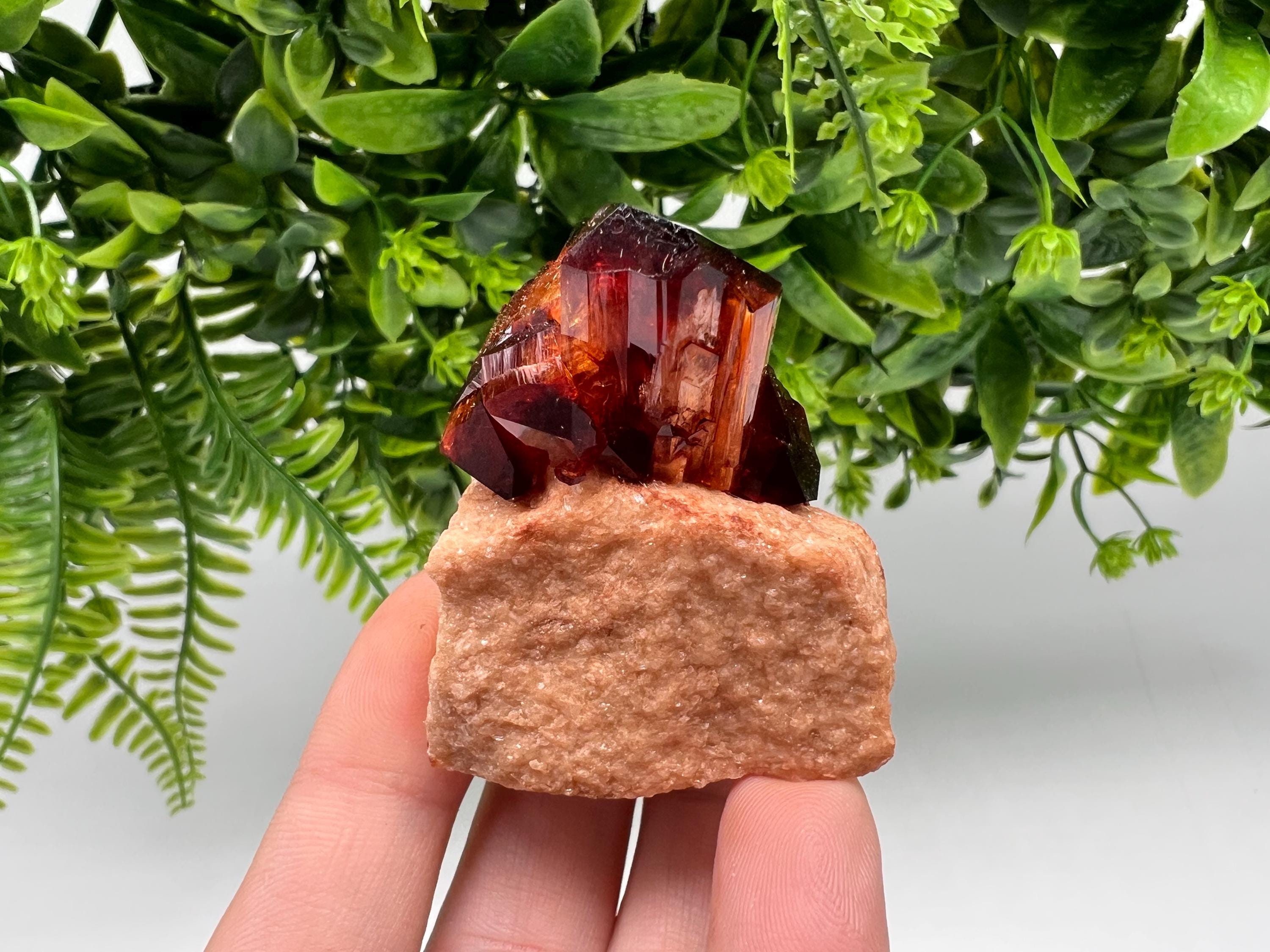 Orange-Brown Arcanite Mineral Specimen, Santa Ana Tin Mine