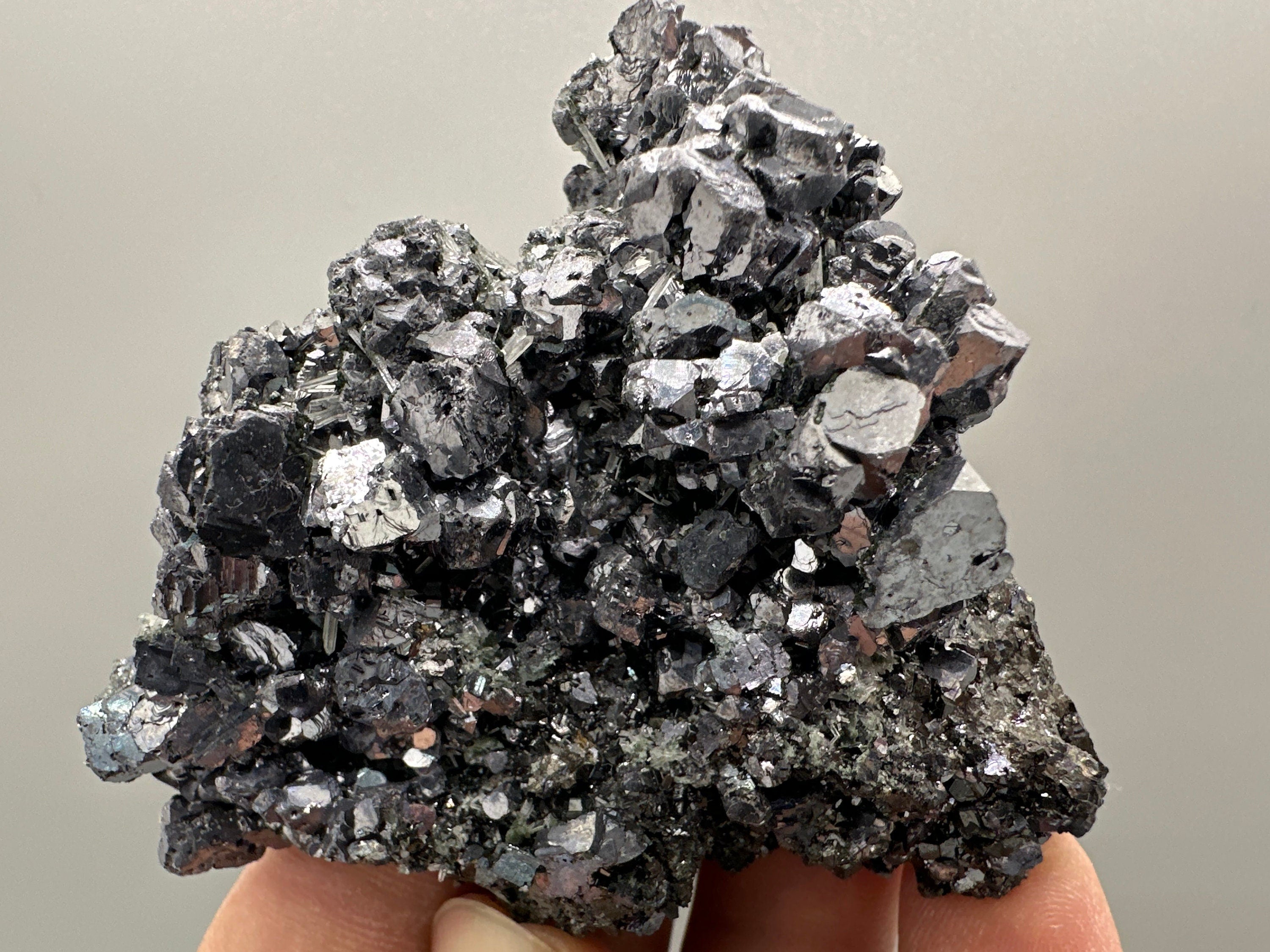 Shiny Galena on Sphalerite, Borieva Mine, Bulgaria