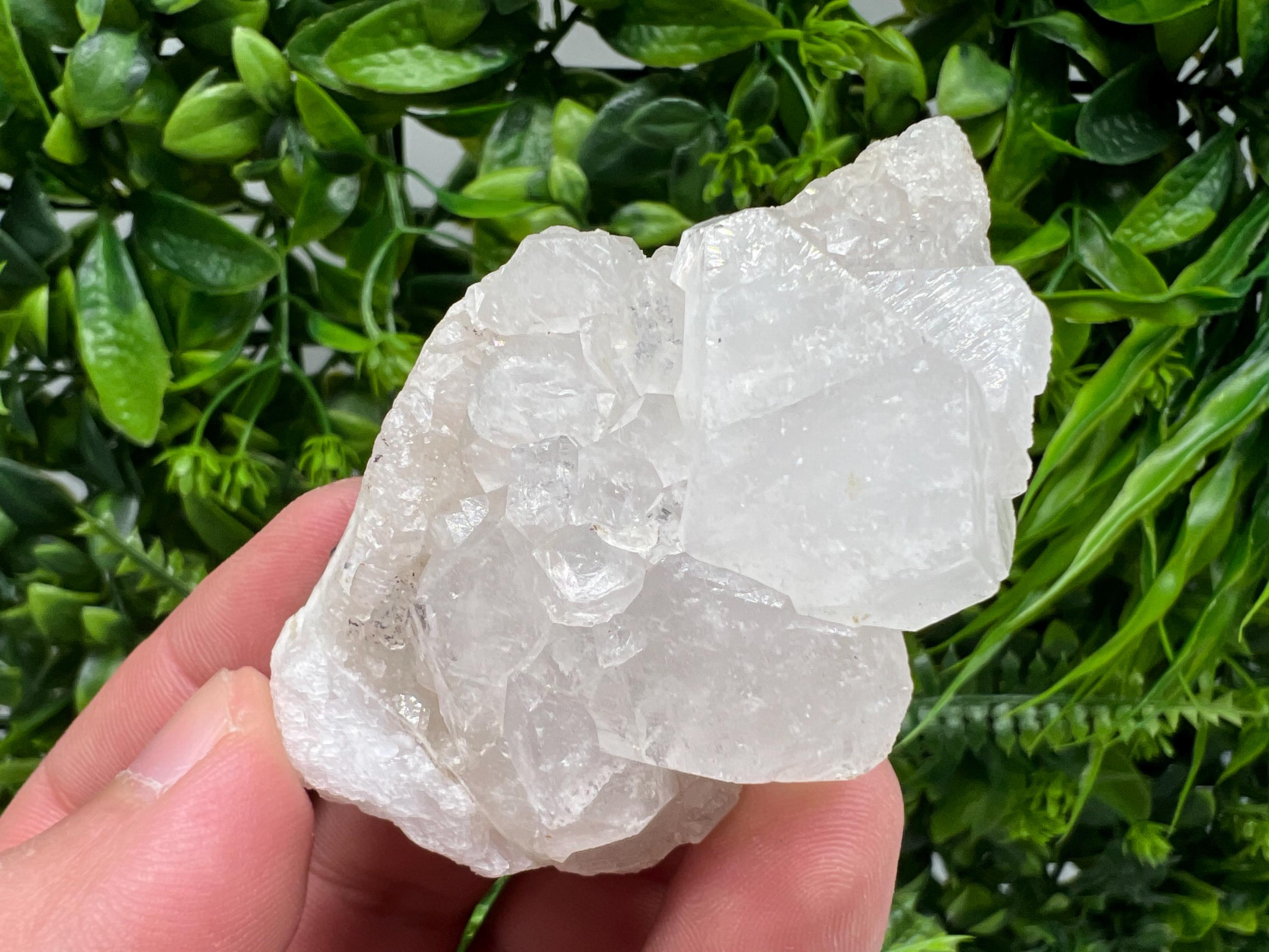Transparent Apophyllite on Chalcedony, Natural Crystal Mineral Specimen, India