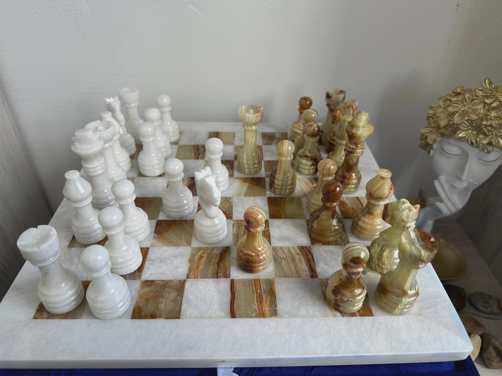 Large Onyx  Chess Set (30/30 cm)