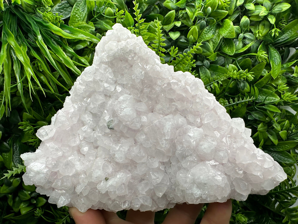 Large UV Mangano Calcite Specimen: Pink Mineral Cluster