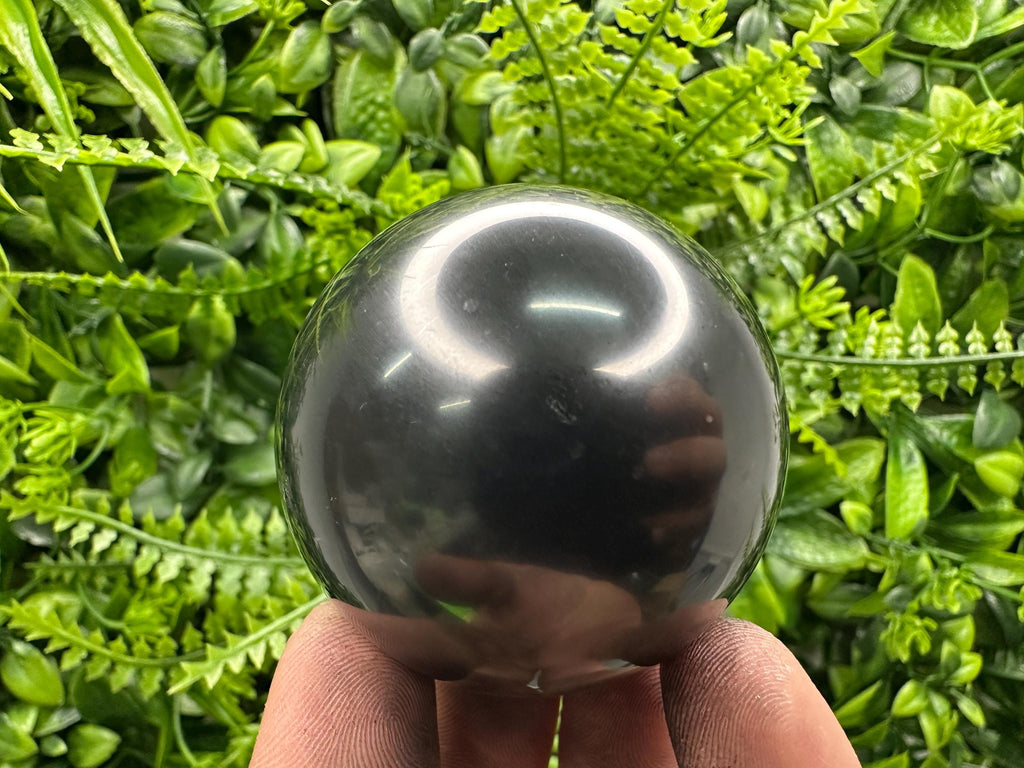 Shungite Sphere 5cm: Polished EMF Protection Crystal