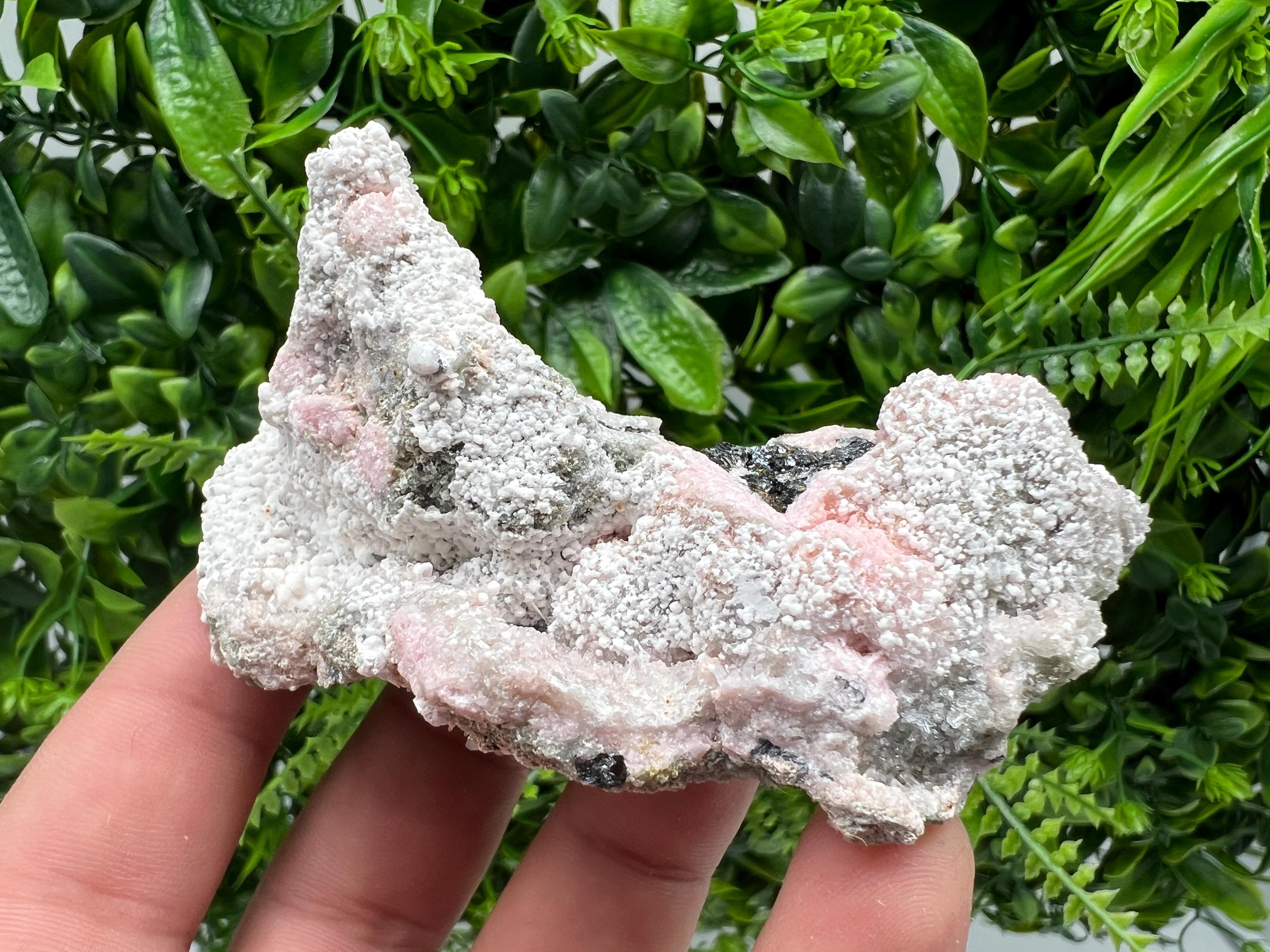 RARE Rhodochrosite with Calcite, Starnica Mine, Bulgaria