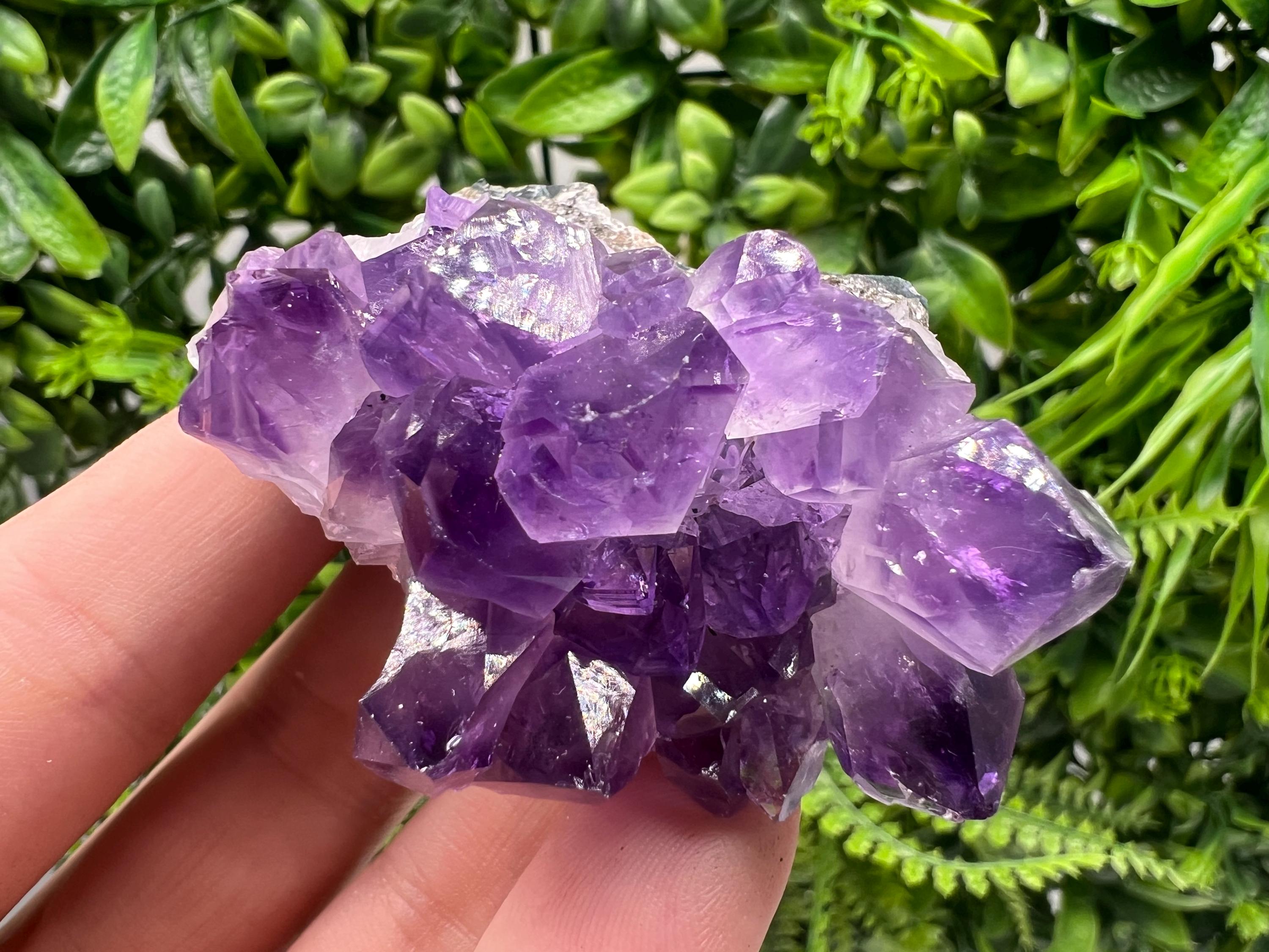 Uruguay Amethyst Cluster, Purple Quartz Crystal, Home Decor