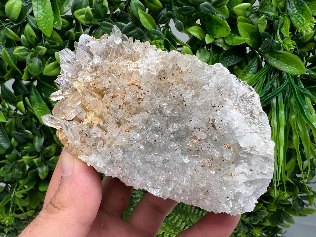 Limonite Quartz Cluster: 9th September Mine, Bulgaria