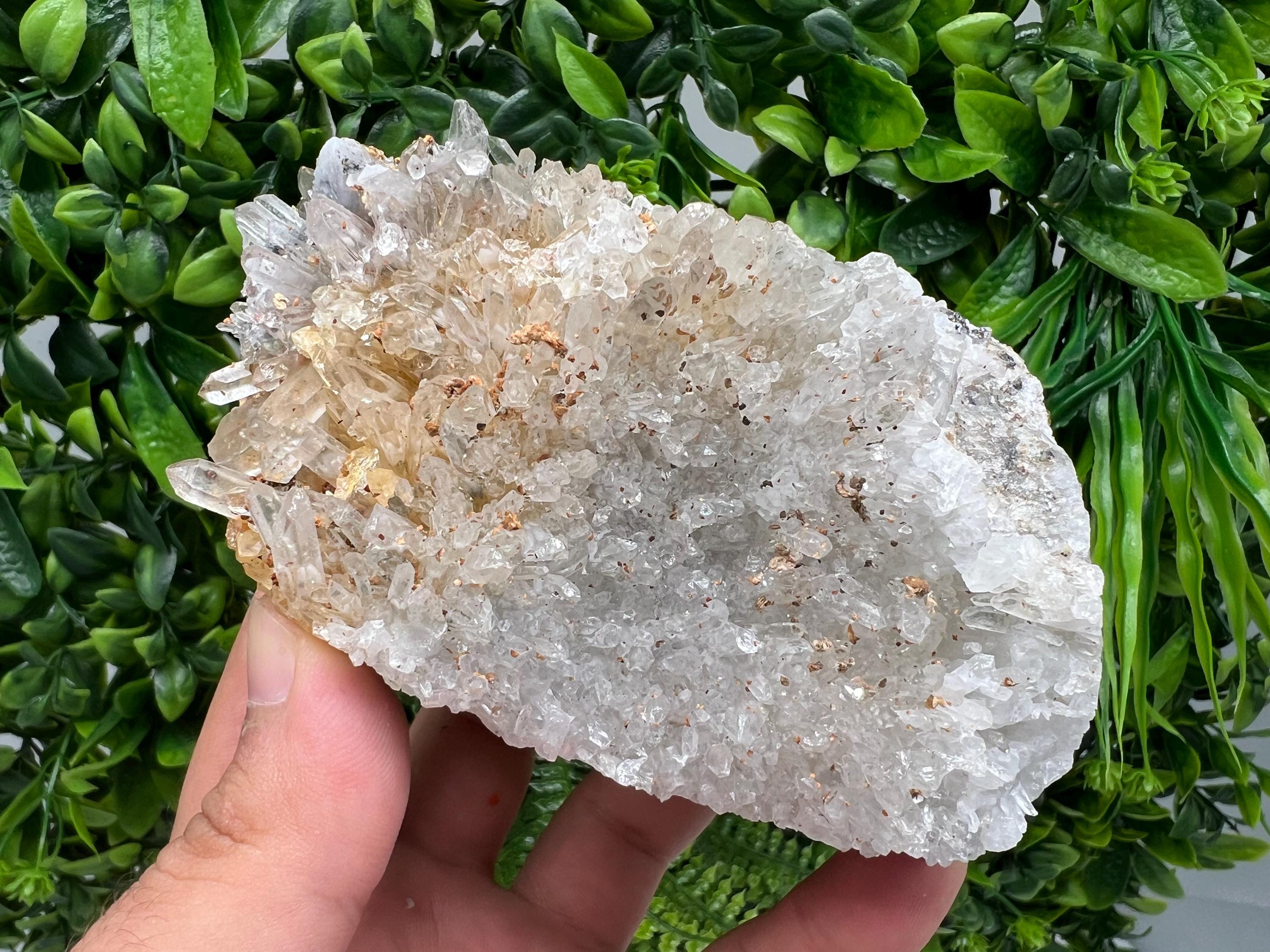 Limonite Quartz Cluster: 9th September Mine, Bulgaria