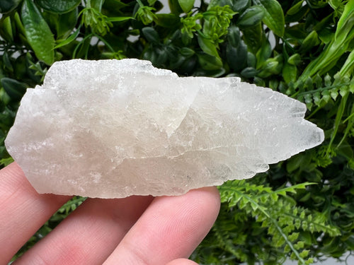 Calcite on Green Quartz: Djurcovo Mine, Bulgaria - Healing Crystal