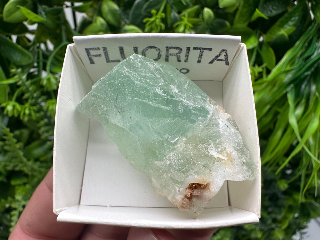 Rare Rainbow Fluorite Cube: Raw Mexican Crystal, Meditation Stone
