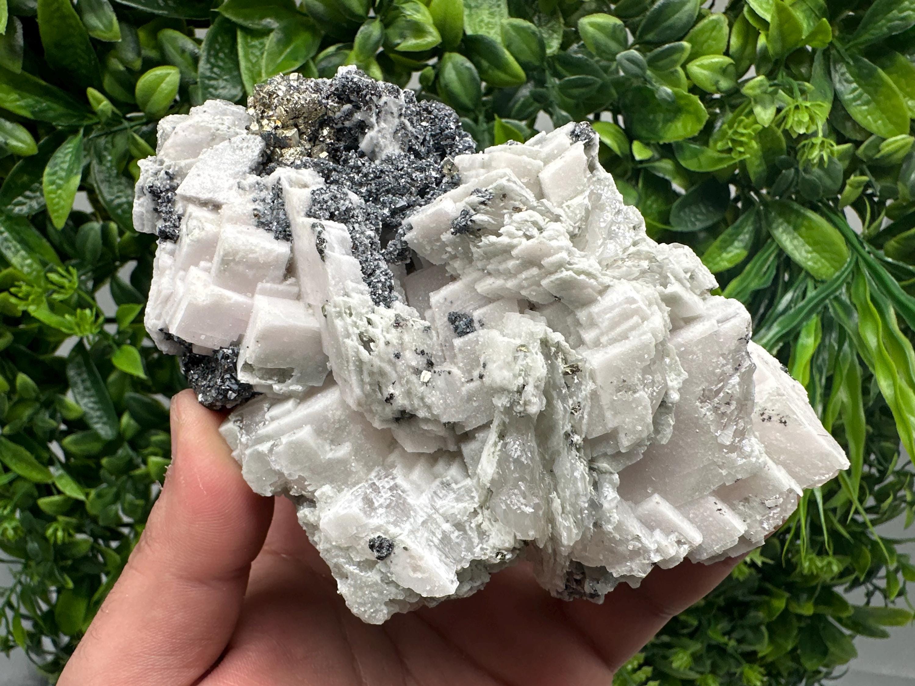 Galena Sphalerite Calcite Mineral Specimen, Madan Bulgaria