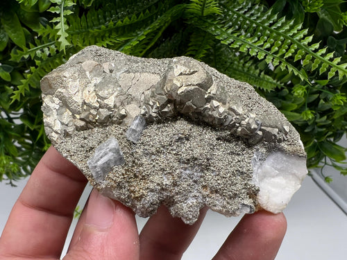 Barite Marcasite Cluster on Chalcedony - Androvo Mine Bulgaria