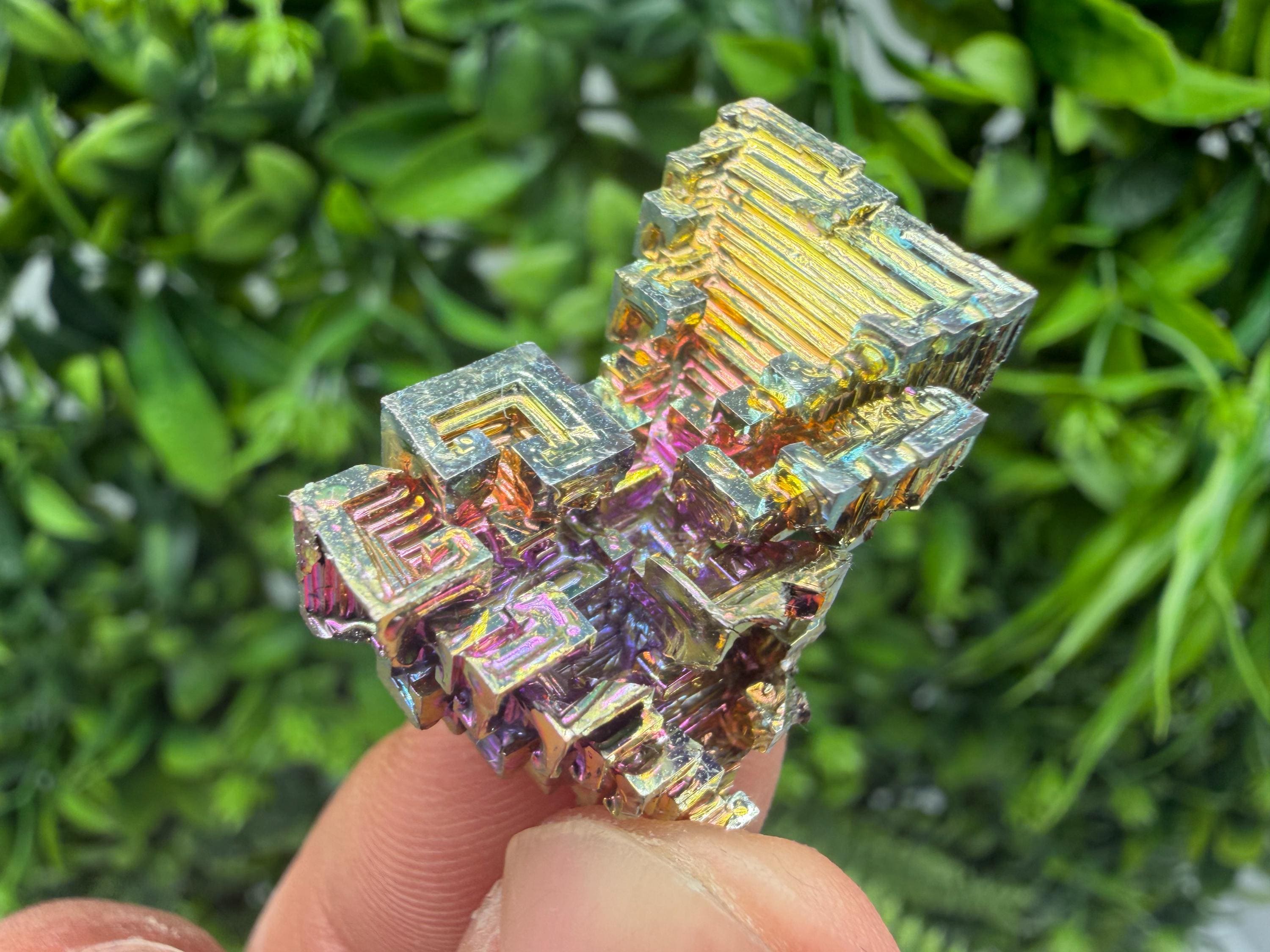 Rainbow Bismuth Crystal: Rare Gemstone Specimen,wholesale Bismuth