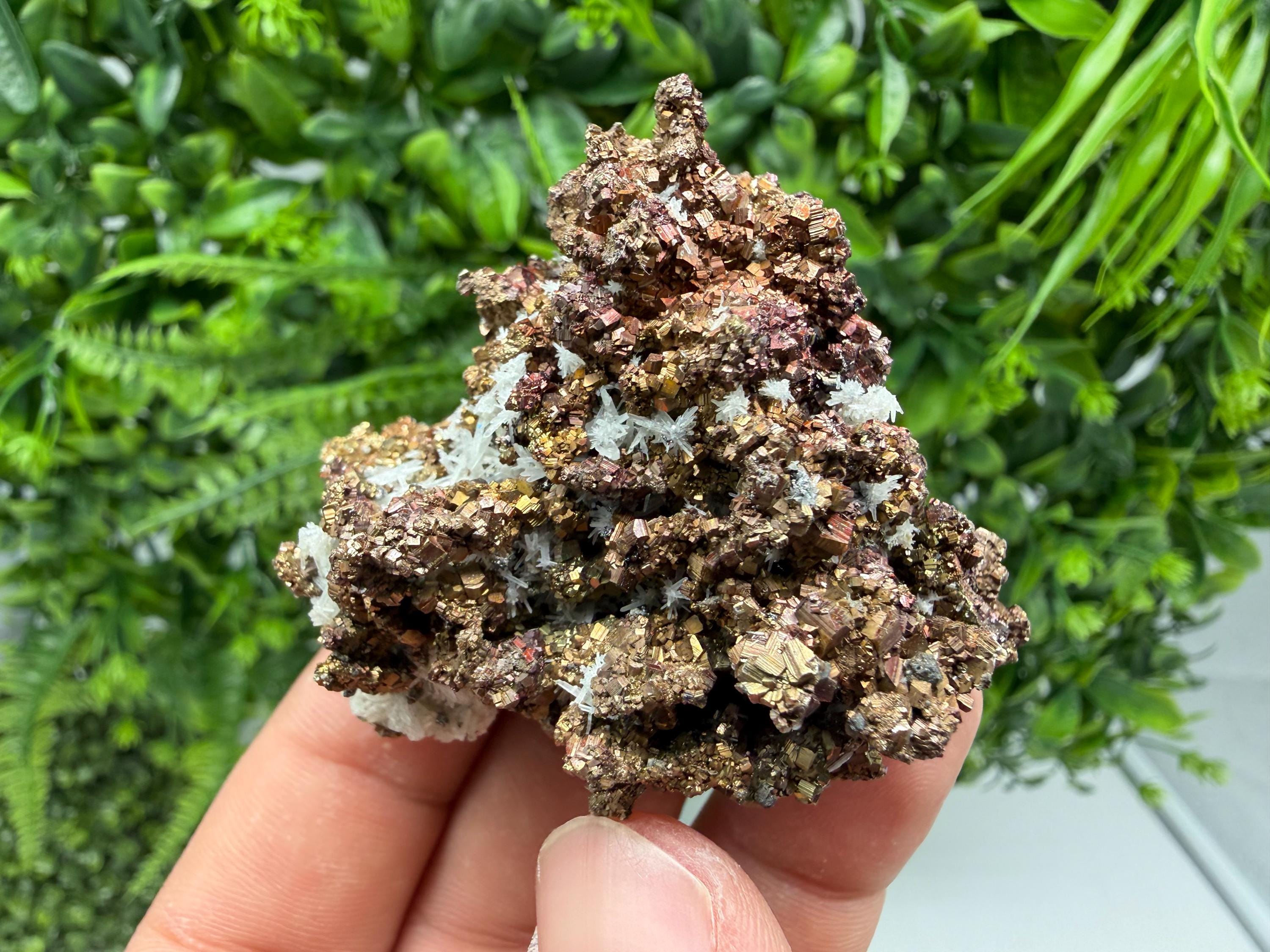 Red Pyrite Hematite Cluster, Borieva Mine Natural Mineral Collection, Home Decor Stone