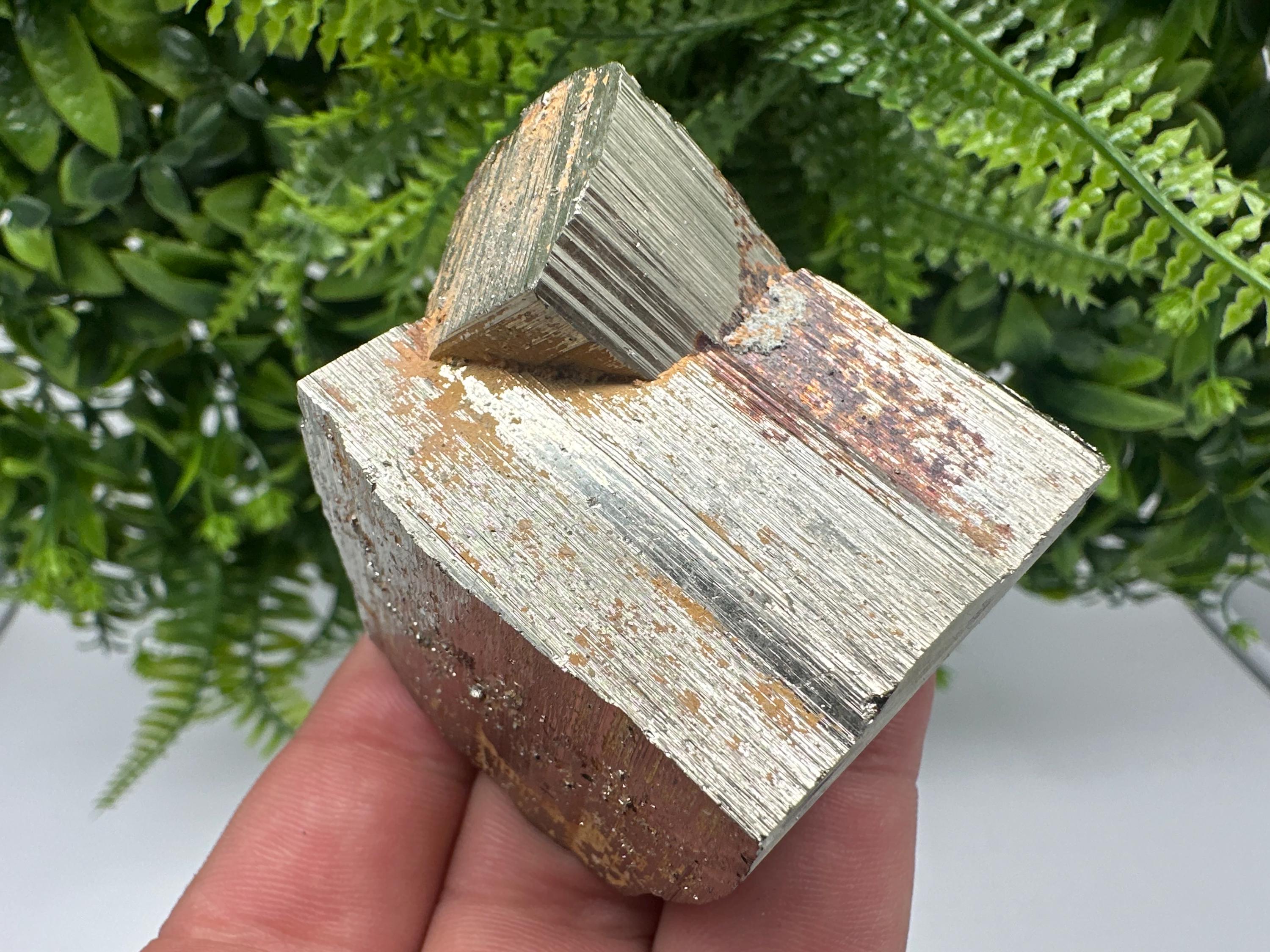 Wonderful Rainbow Pyrite whit Calcite,natural minerals souvenir Crystal,collection stone,rare minerals,home decor,Borieva Bulgaria