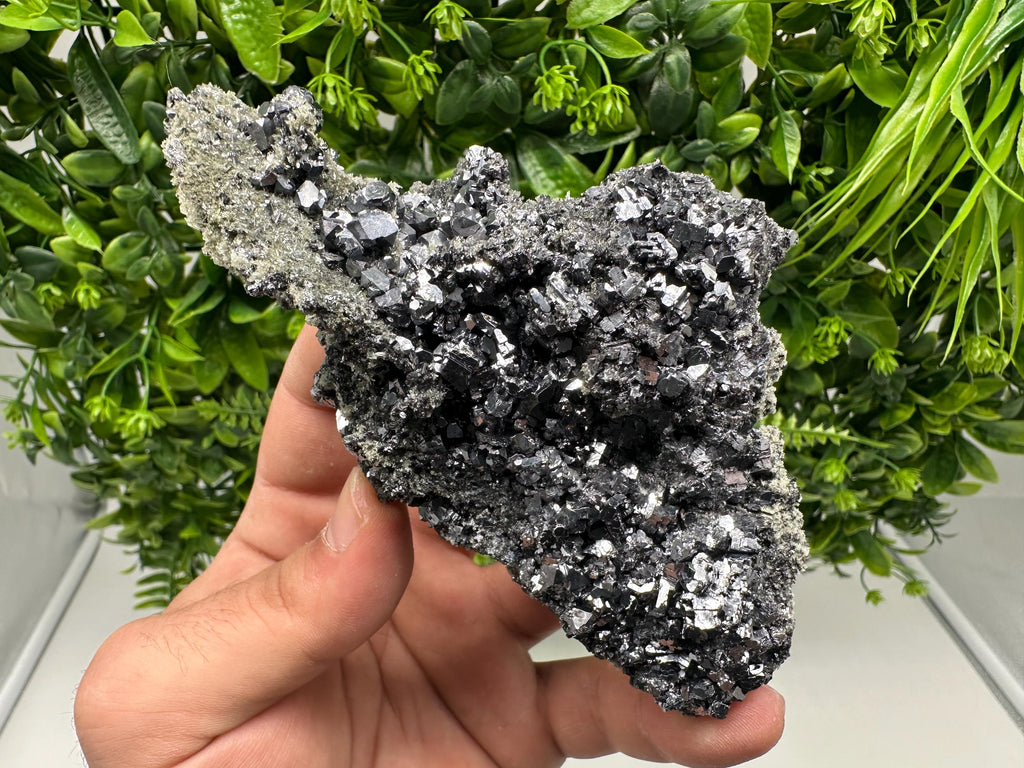 Sphalerite Galena Crystal Cluster with Quartz, Epidote & Chlorite