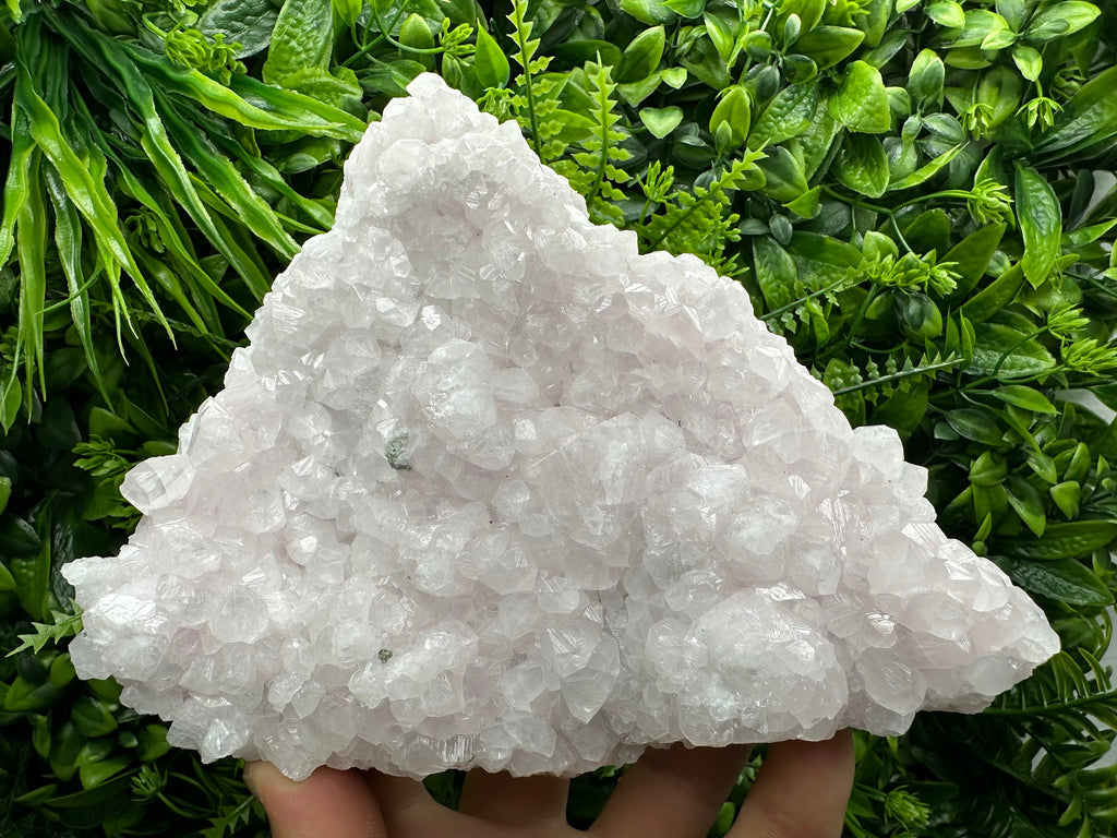 Large UV Mangano Calcite Specimen: Pink Mineral Cluster