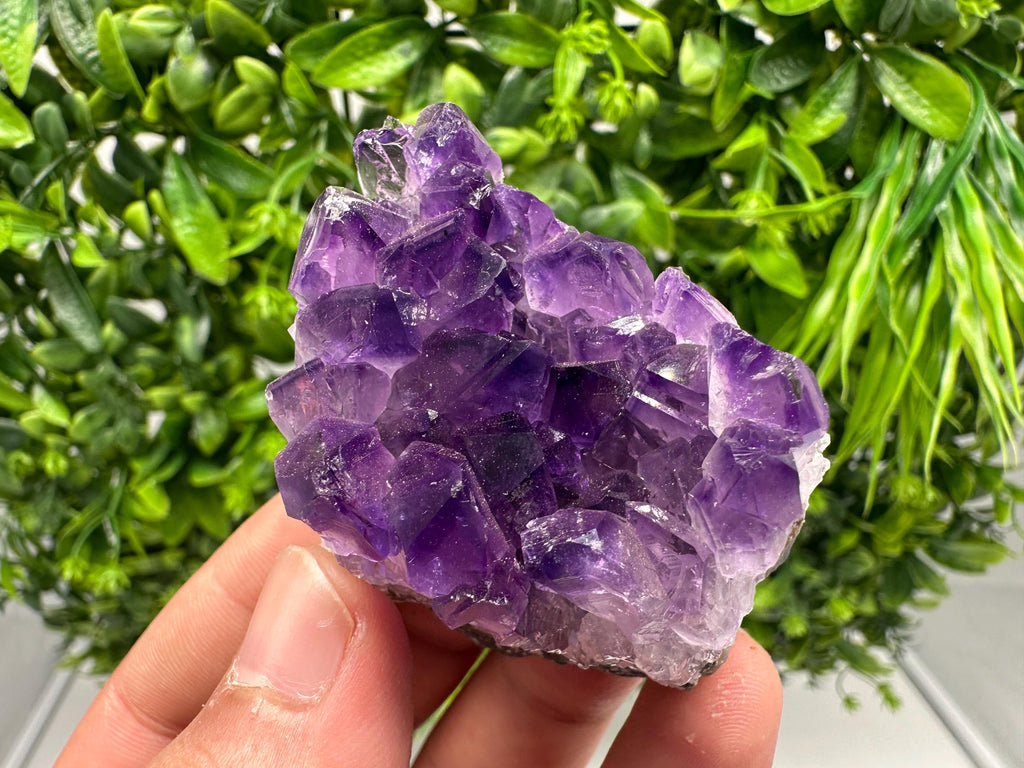 Natural Purple Amethyst Cluster, Uruguay Crystal, Home Decor