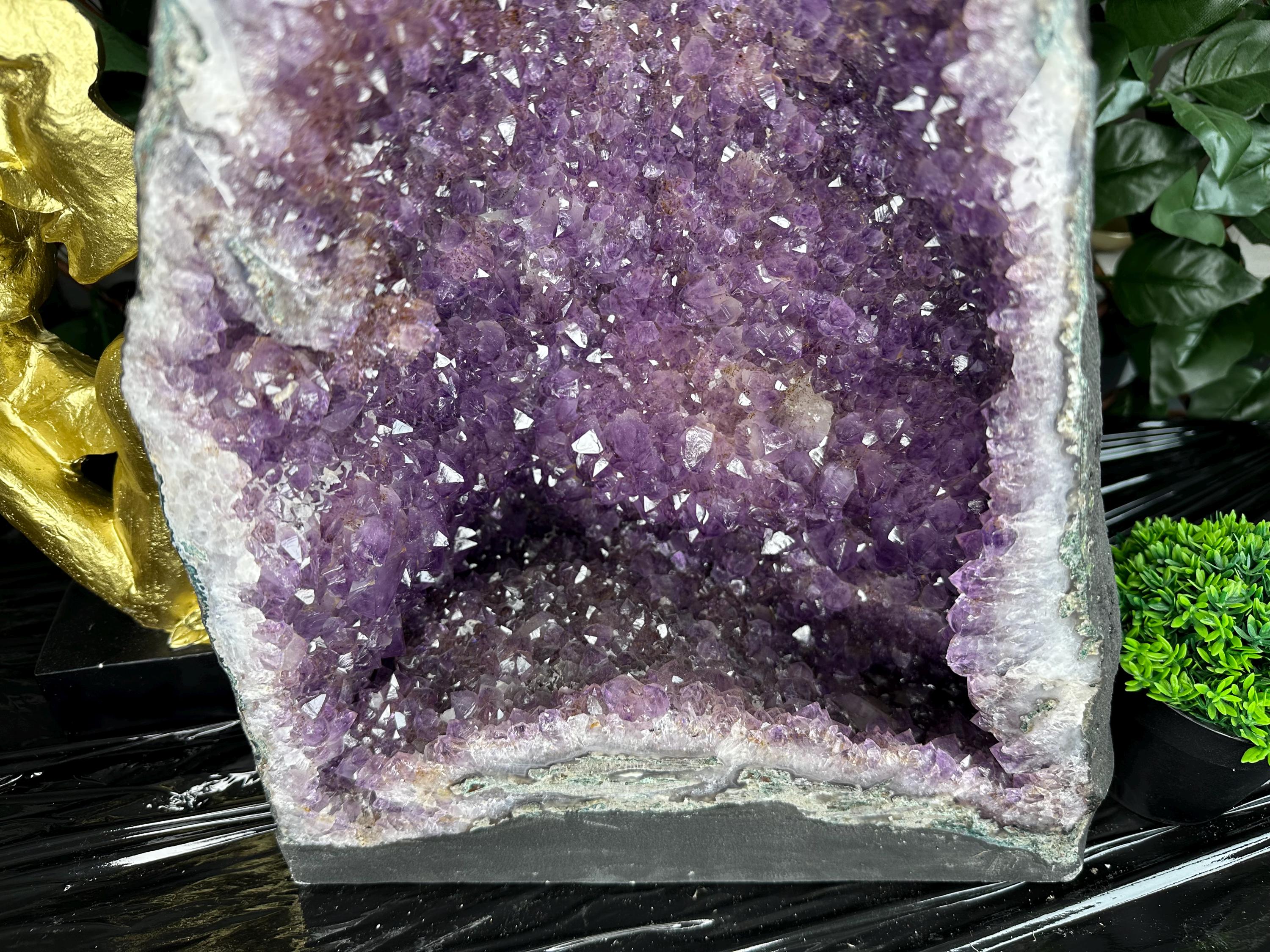 Large Amethyst Geode, Brazil Mineral Specimen, Purple Quartz