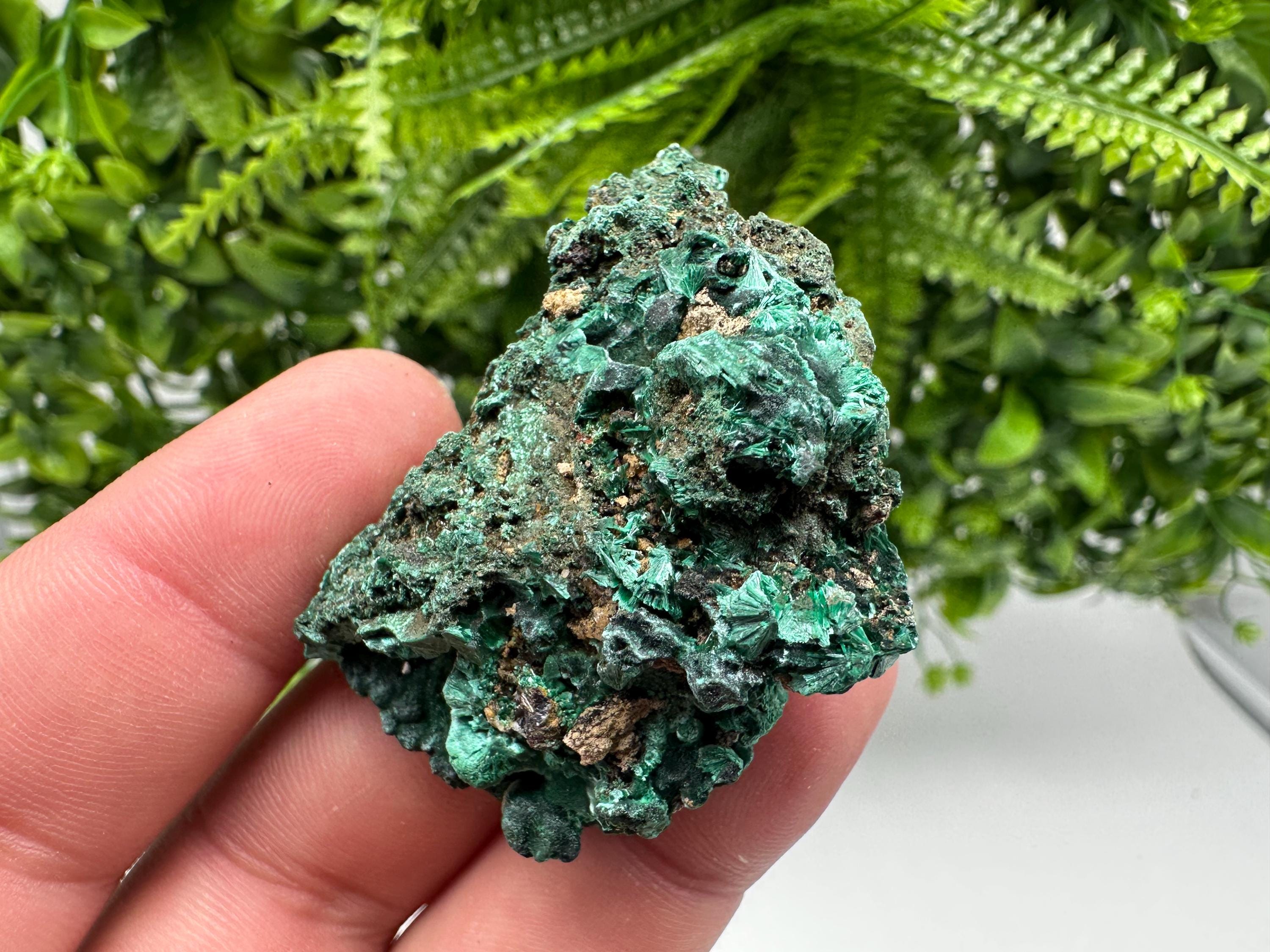 Green Polished Malachite Crystal, Congo Mineral Specimen