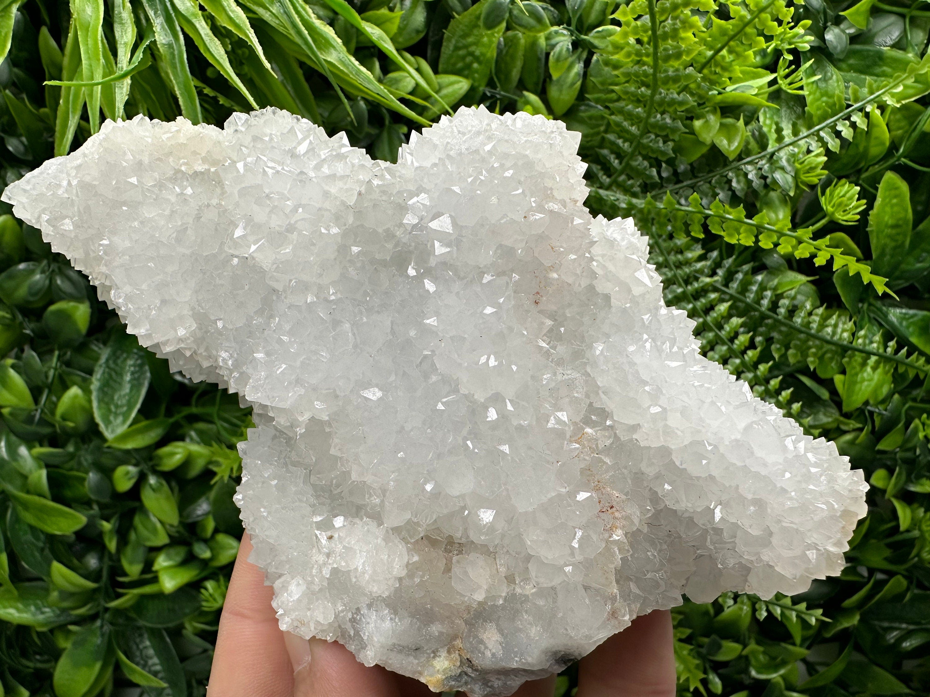 Chlorite Quartz Cluster, Chalcedony Mineral Specimen