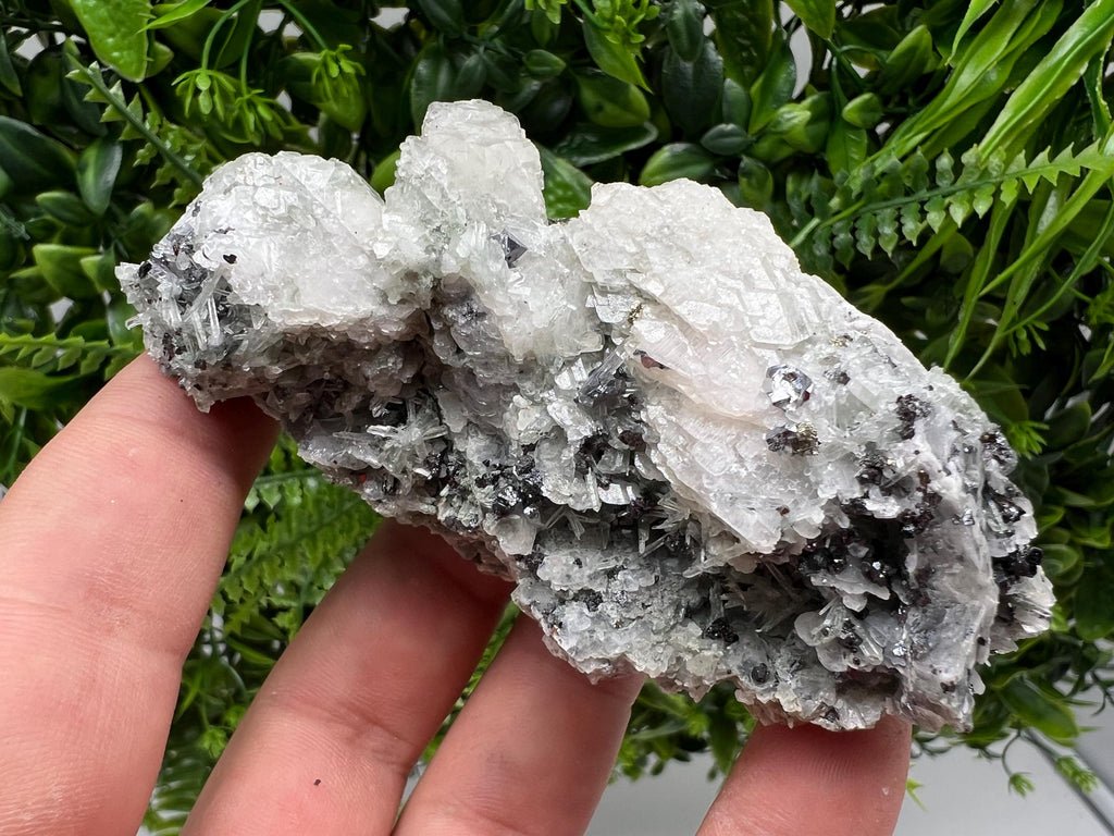 UV Mangano Calcite Crystal: Borieva Mine, Bulgaria - Home Decor Stone