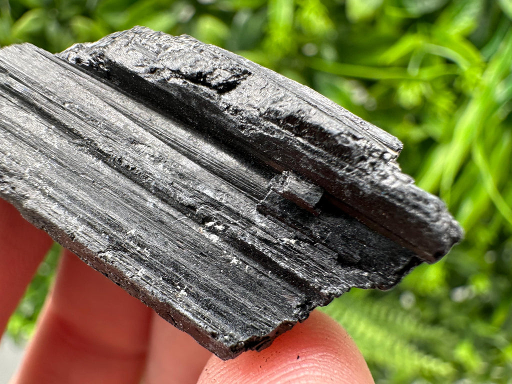 Natural Black Tourmaline Crystal – Raw Protective Stone, Healing Crystal, Grounding Mineral Gift