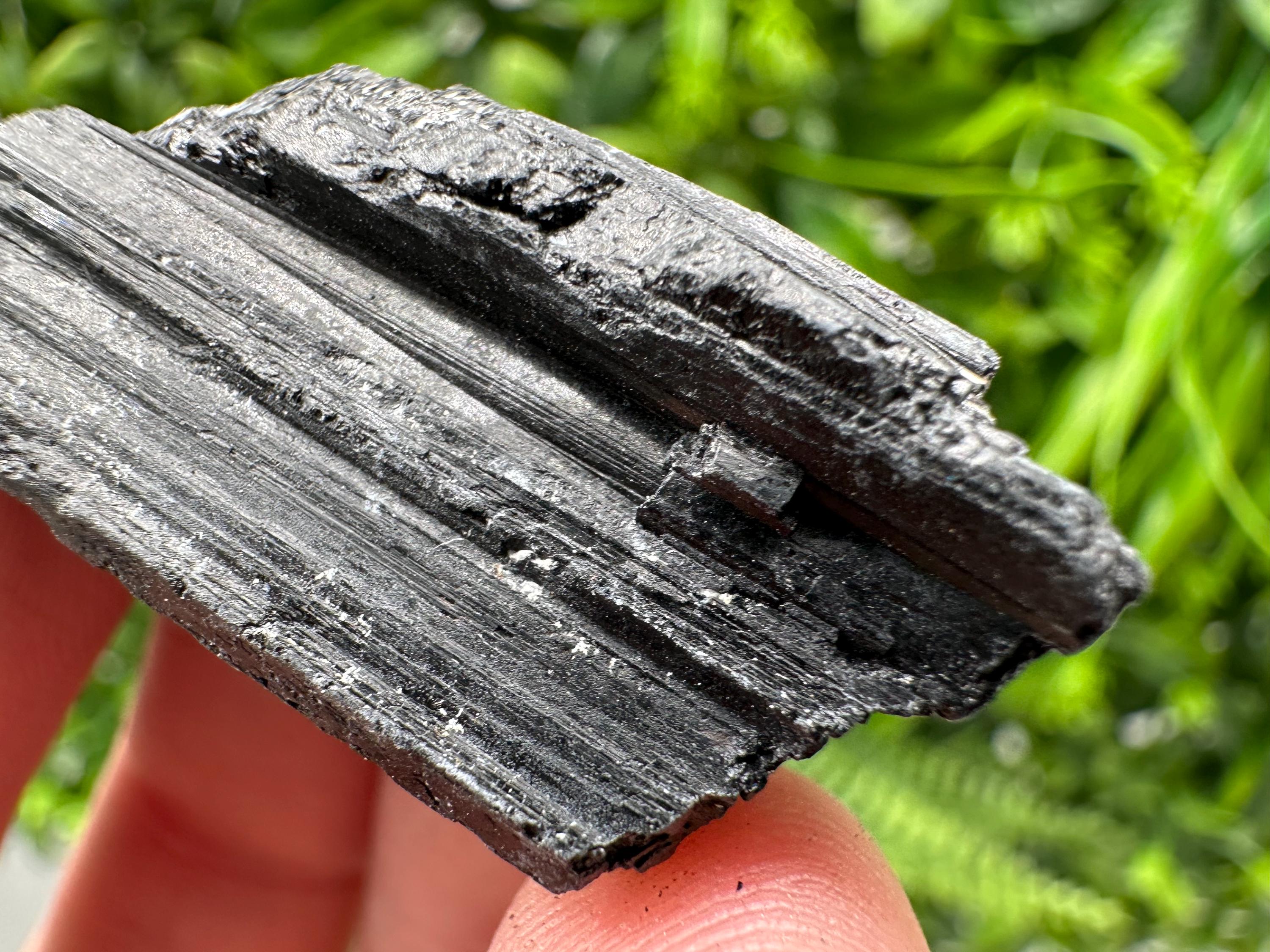 Natural Black Tourmaline Crystal – Raw Protective Stone, Healing Crystal, Grounding Mineral Gift